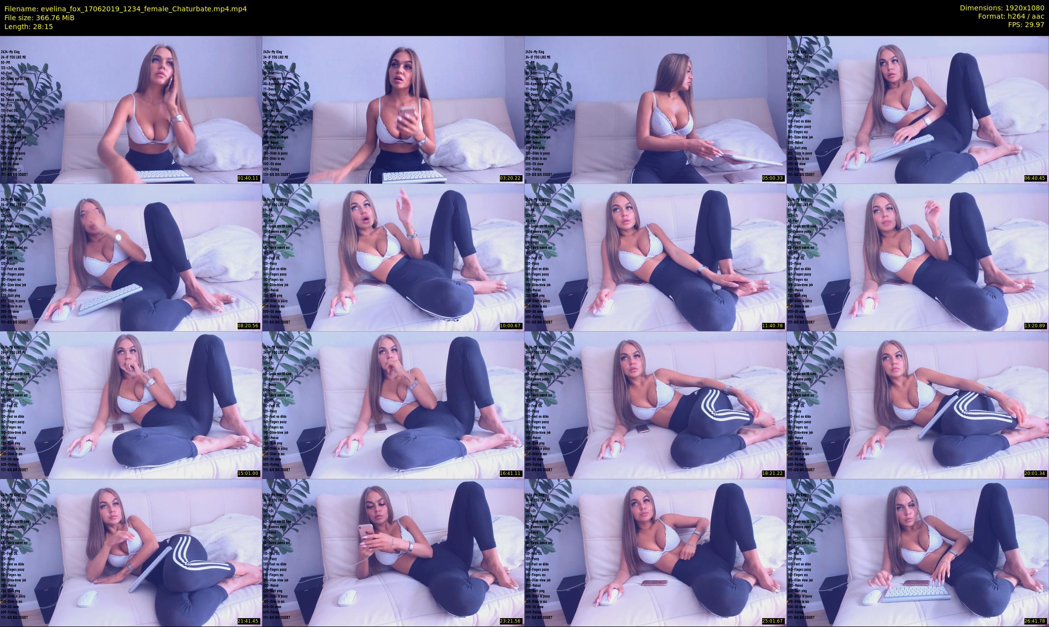 evelina_fox — 29 minute Chaturbate female cam show recording, 1080p, Jun 17, 2019