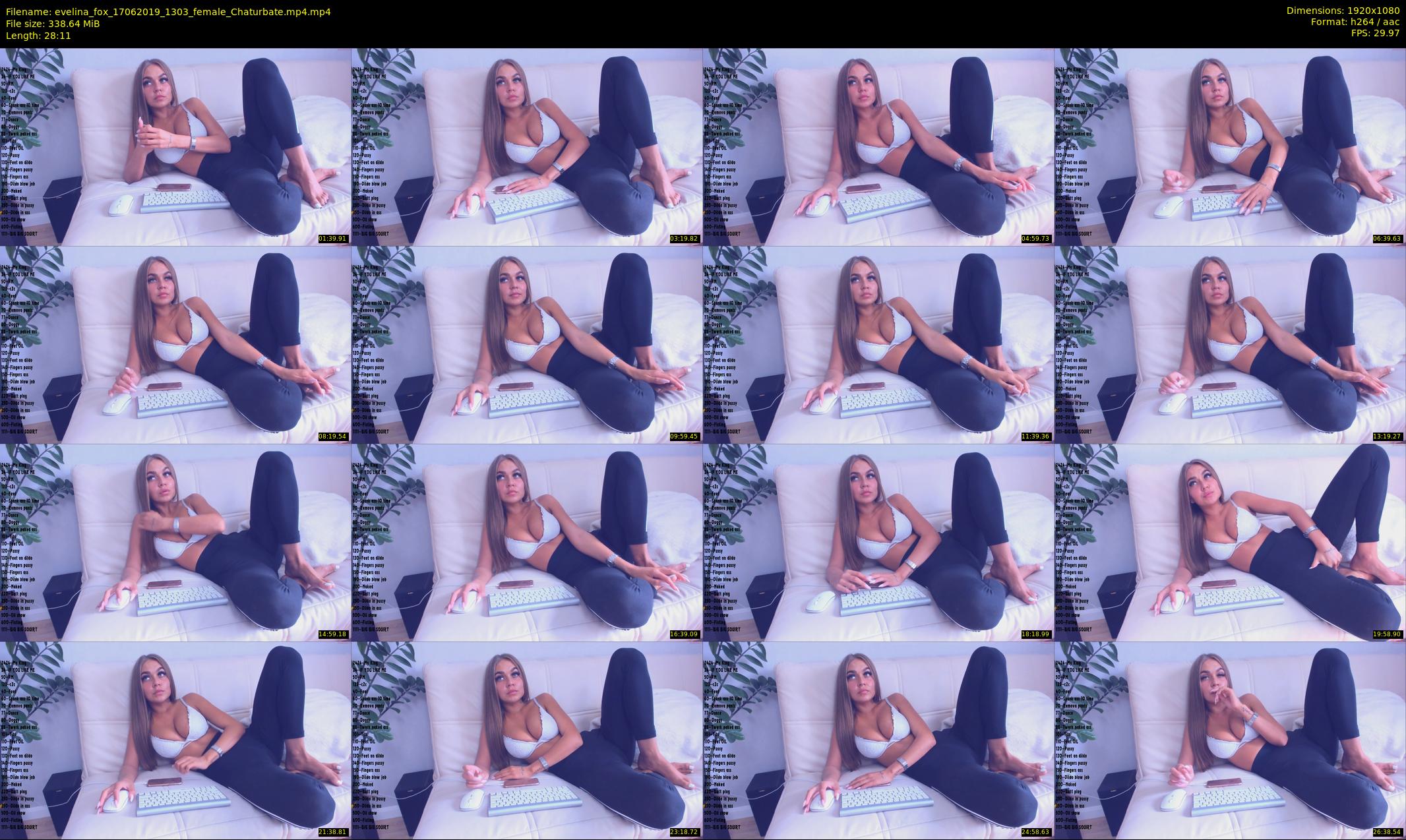 evelina_fox — 29 minute Chaturbate female cam show recording, 1080p, Jun 17, 2019