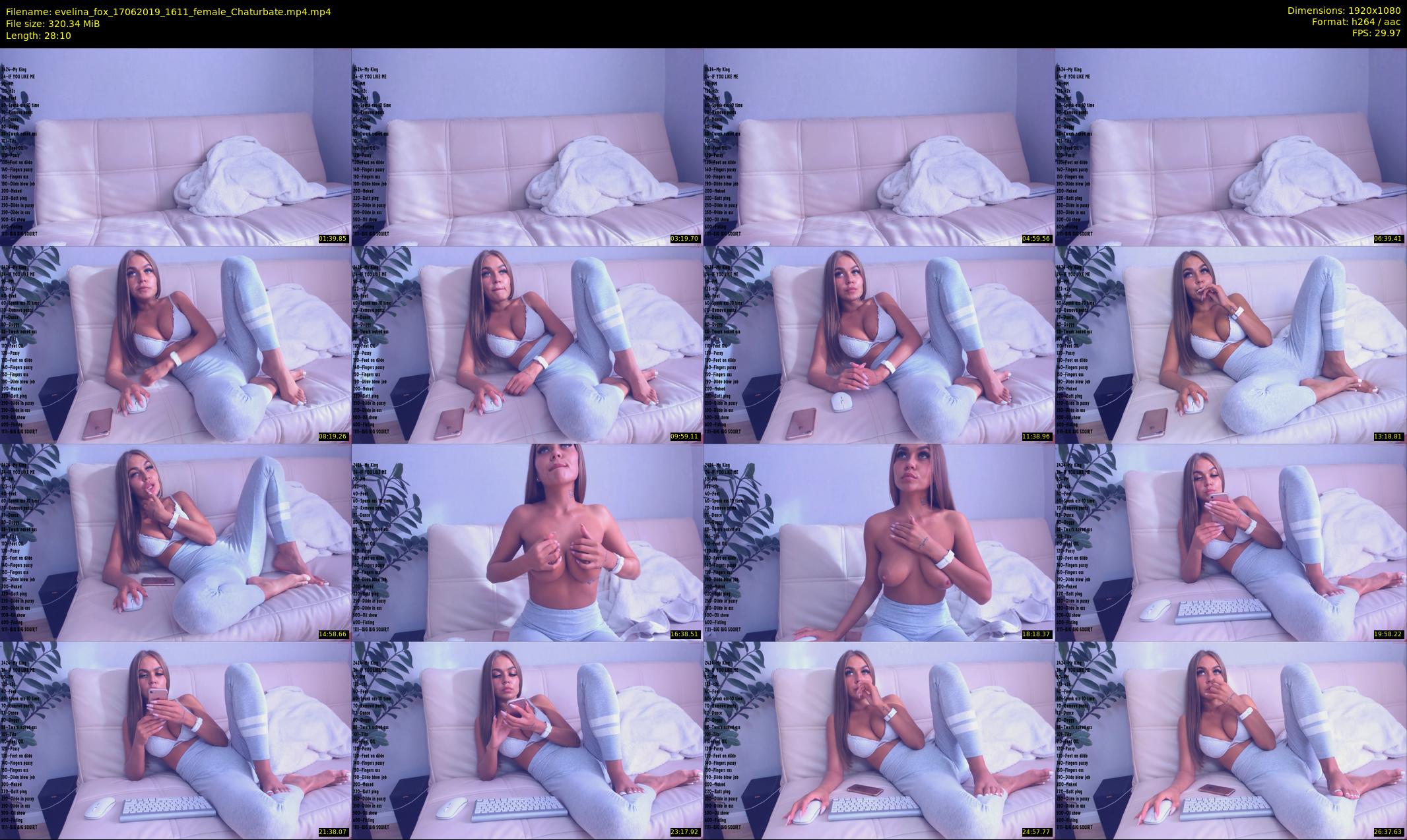 evelina_fox — 29 minute Chaturbate female cam show recording, 1080p, Jun 17, 2019