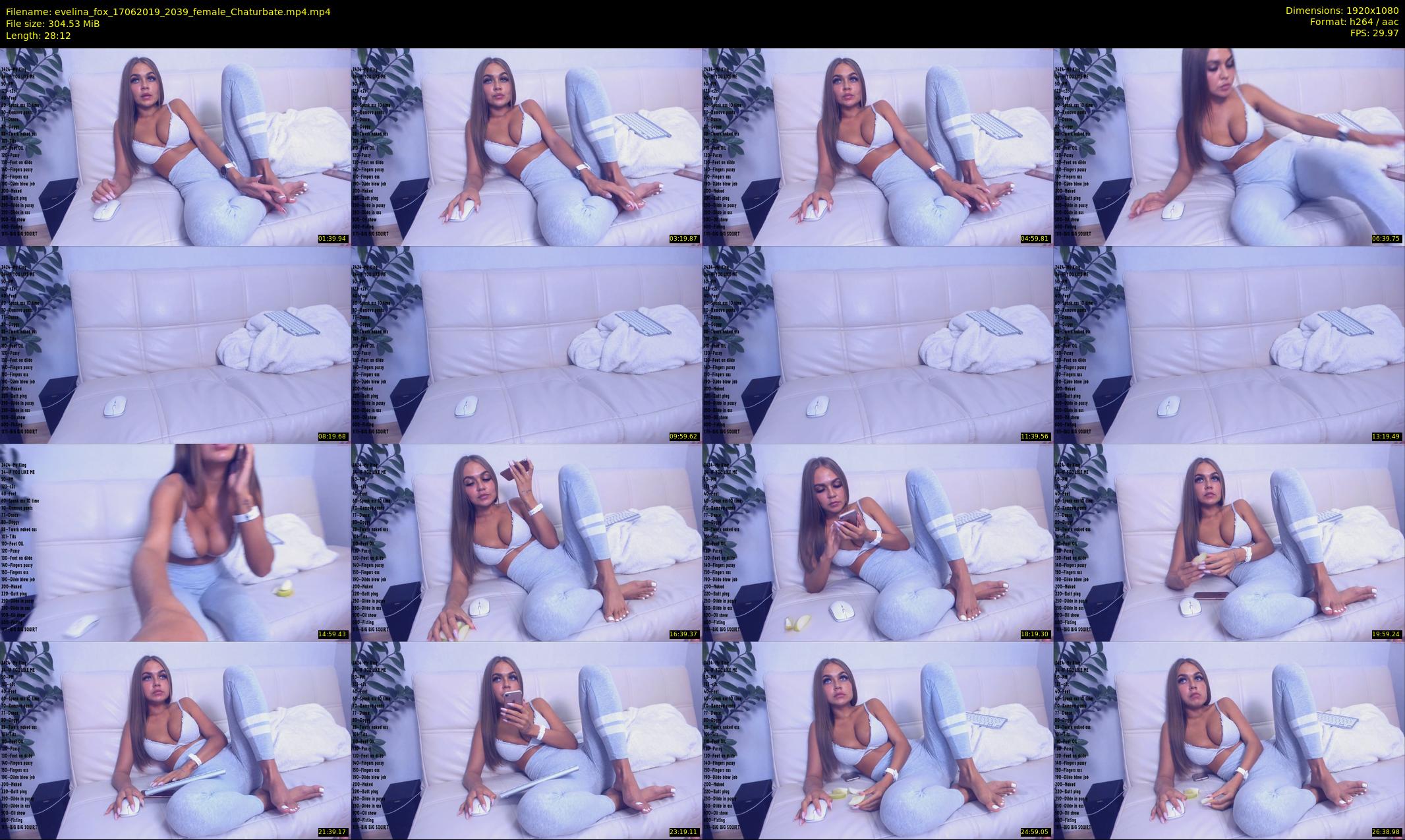 evelina_fox — 29 minute Chaturbate female cam show recording, 1080p, Jun 17, 2019
