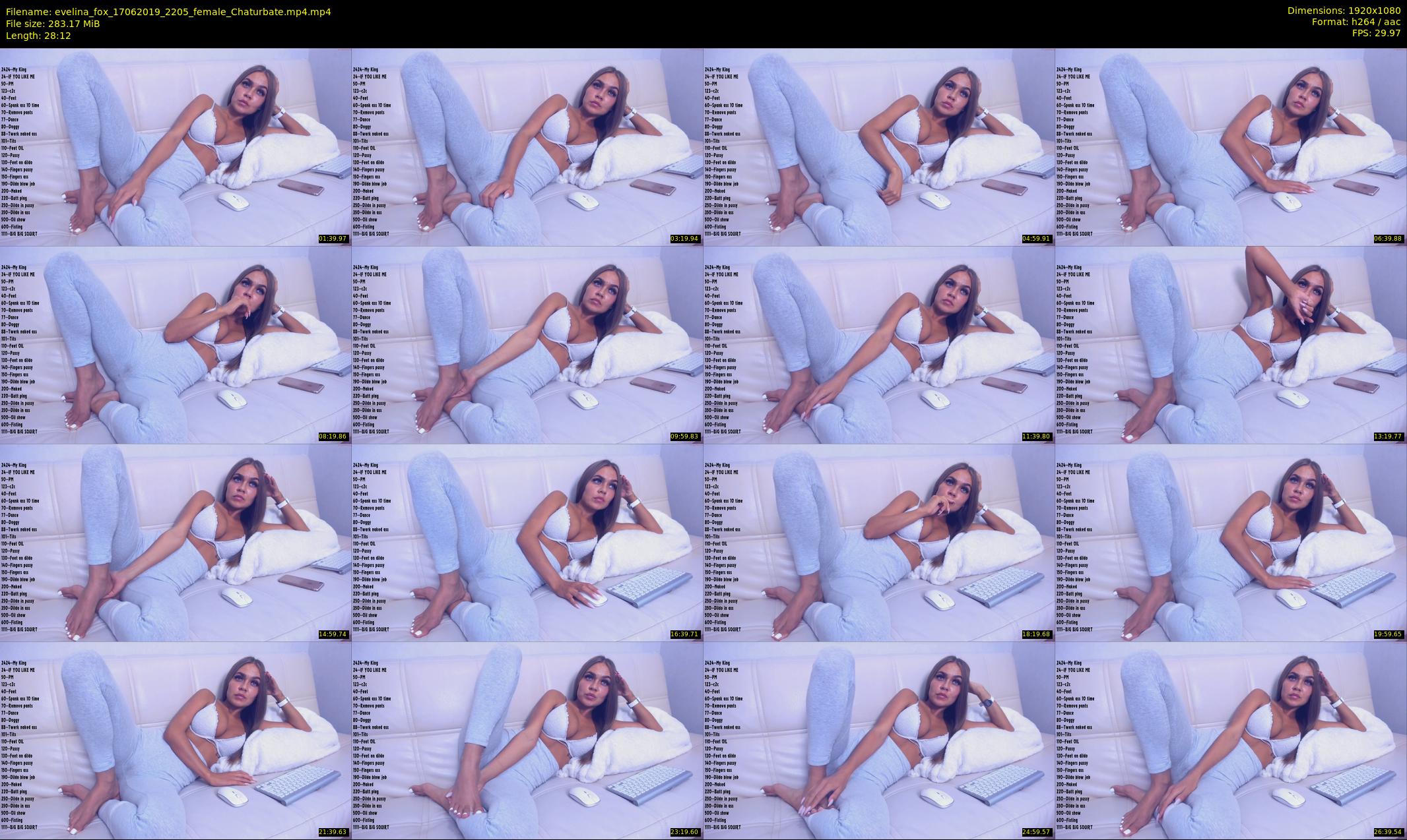 evelina_fox — 29 minute Chaturbate female cam show recording, 1080p, Jun 17, 2019