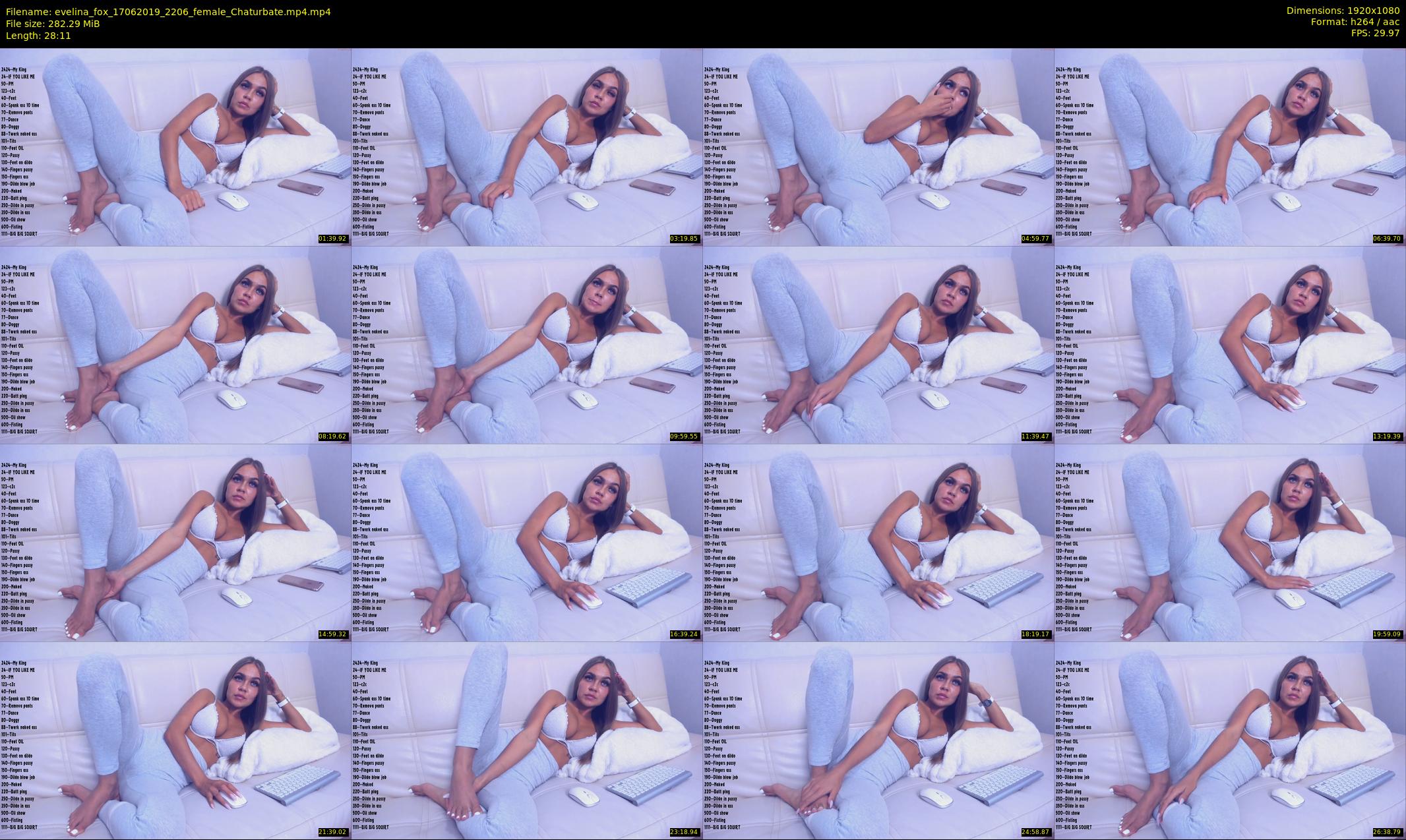 evelina_fox — 29 minute Chaturbate female cam show recording, 1080p, Jun 17, 2019