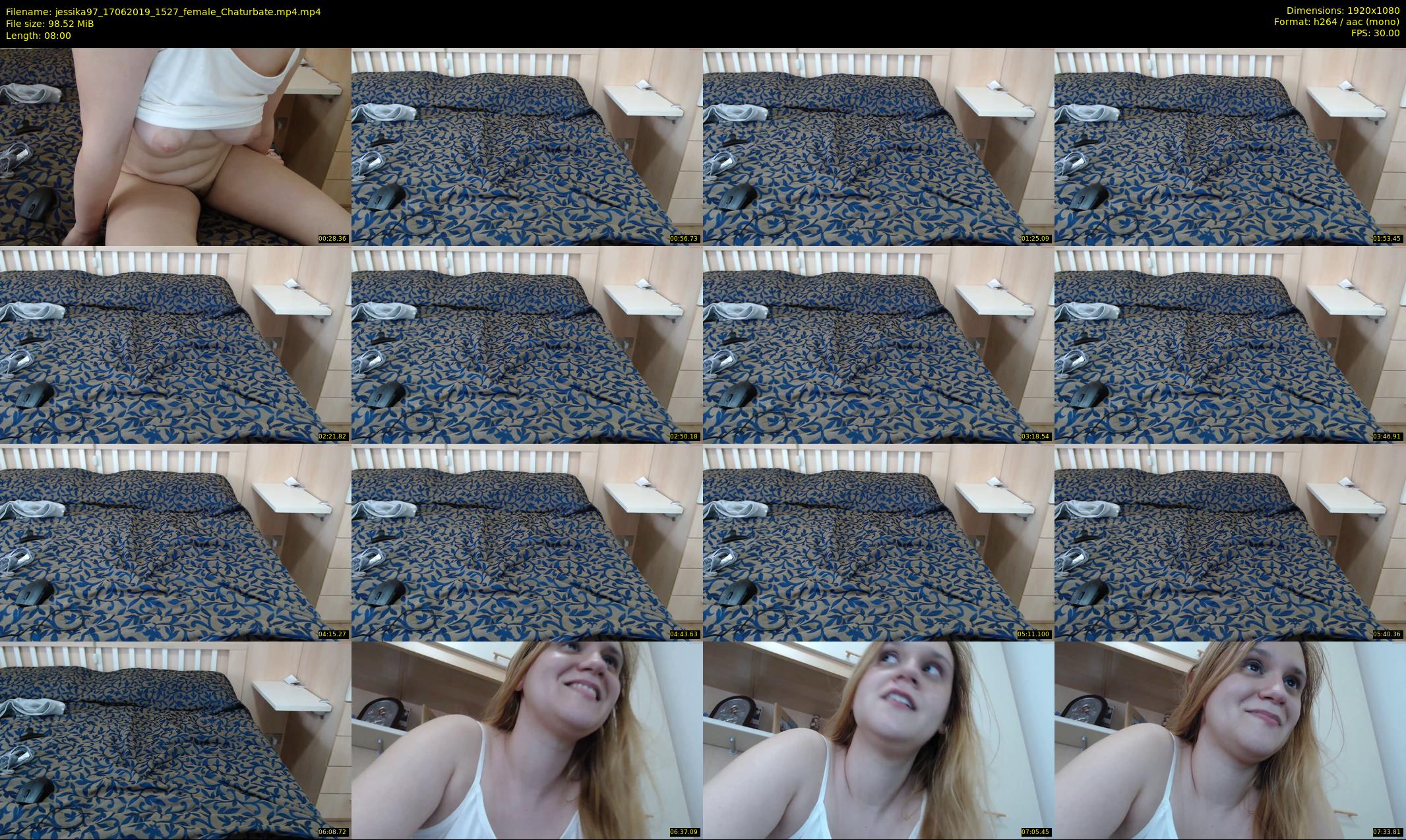 jessika97 — 8 minute Chaturbate female cam show recording, 1080p, Jun 17, 2019