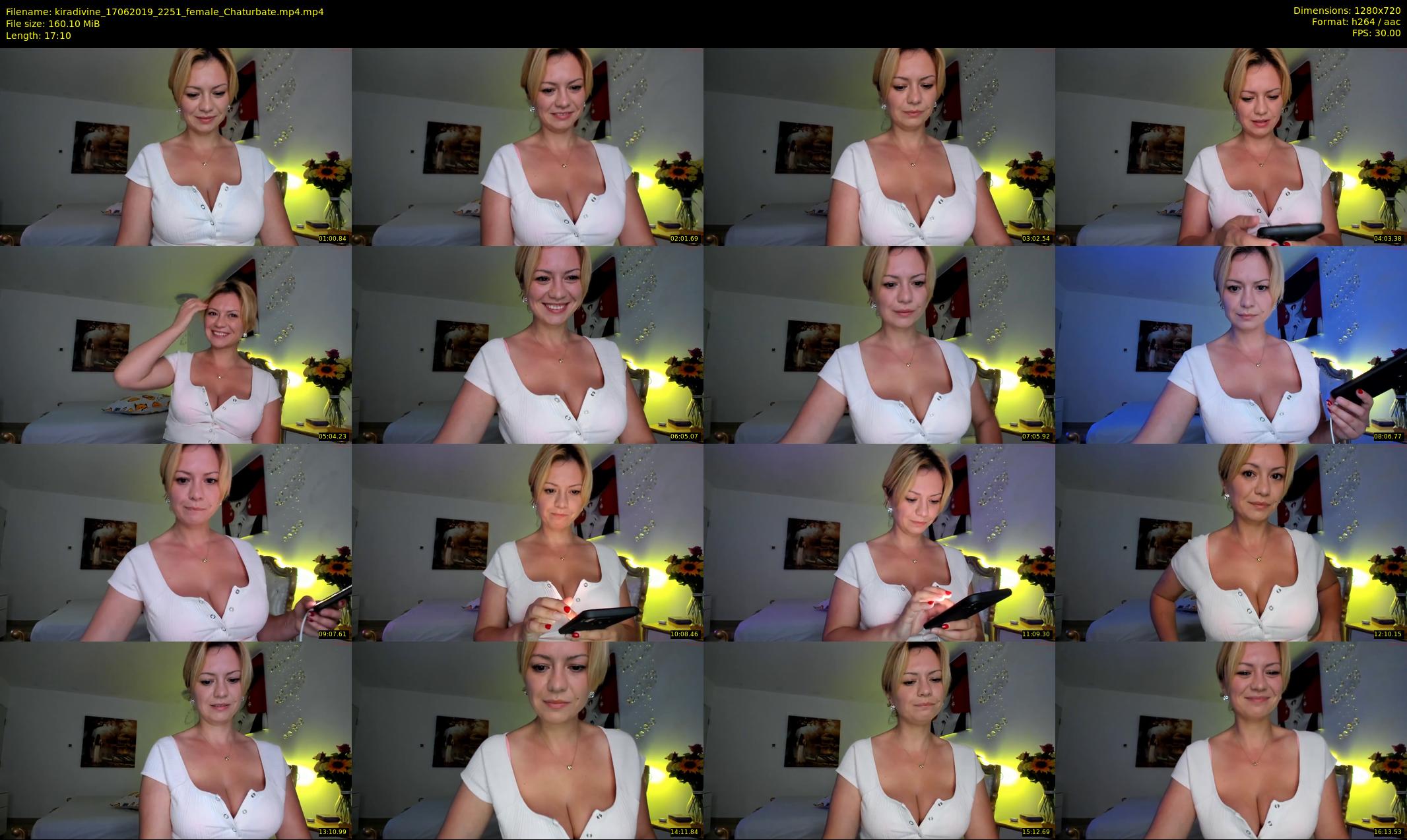 kiradivine — 18 minute Chaturbate female cam show recording, 720p, Jun 17, 2019