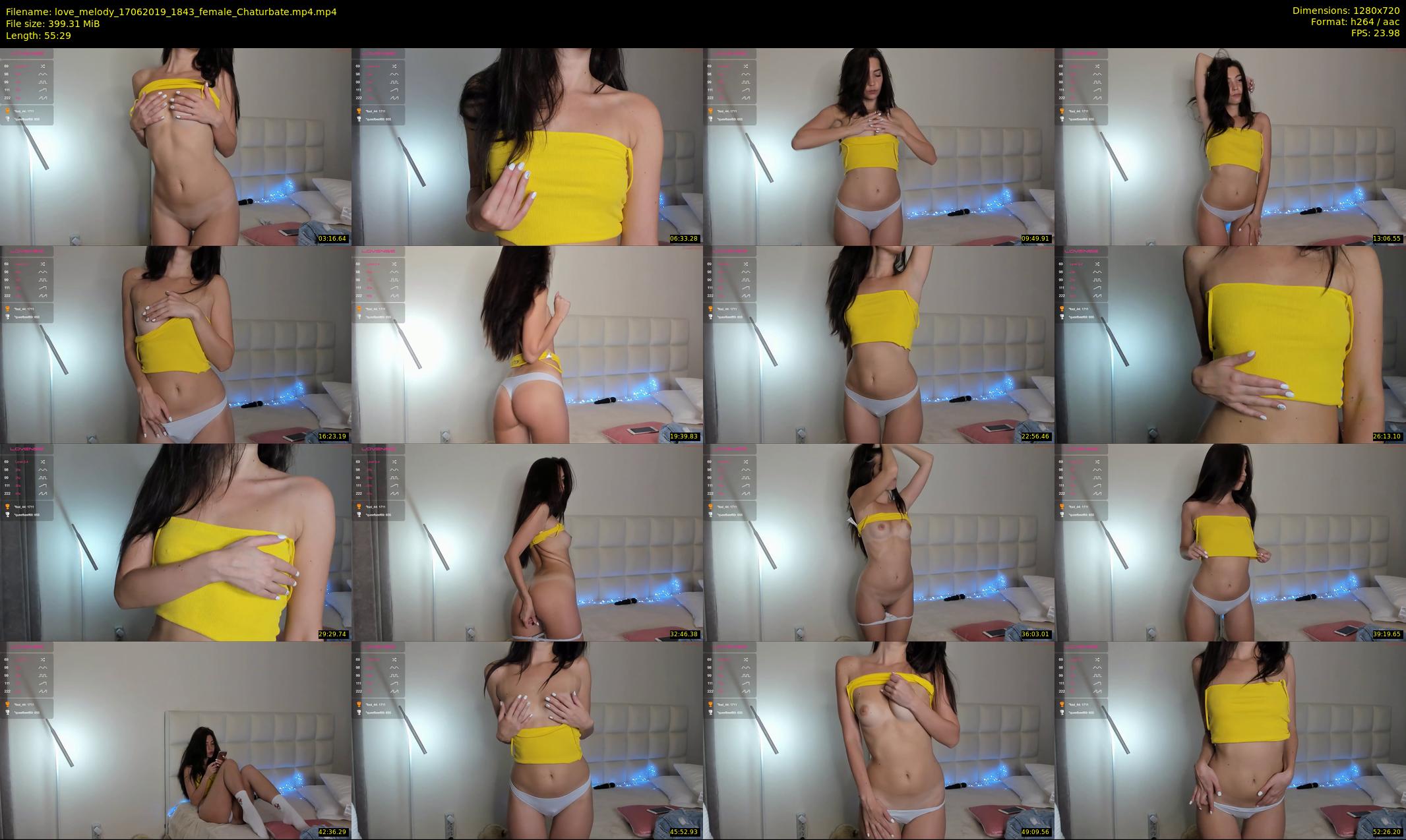 love_melody — 56 minute Chaturbate female cam show recording, 720p, Jun 17, 2019