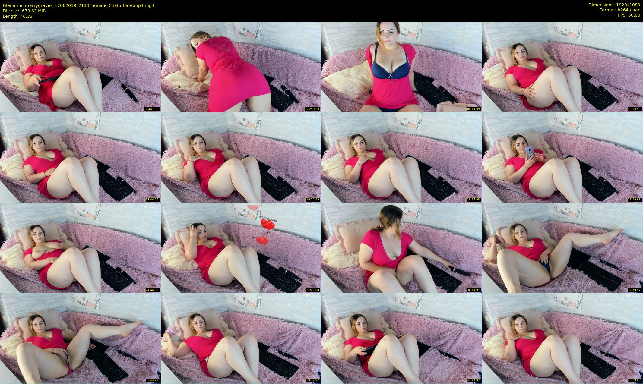 marrygrayes — 47 minute Chaturbate female cam show recording, 1080p, Jun 17, 2019
