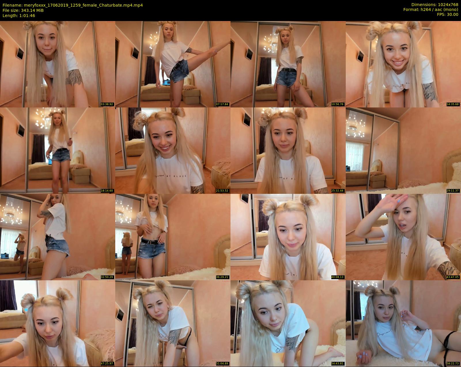 meryfoxxx — 62 minute Chaturbate female cam show recording, 720p, Jun 17, 2019