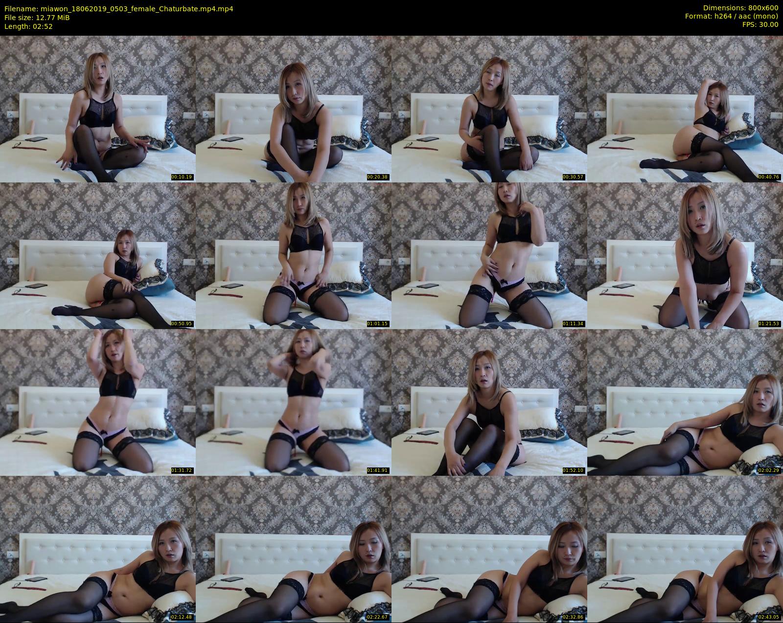 miawon — 3 minute Chaturbate female cam show recording, 480p, Jun 18, 2019