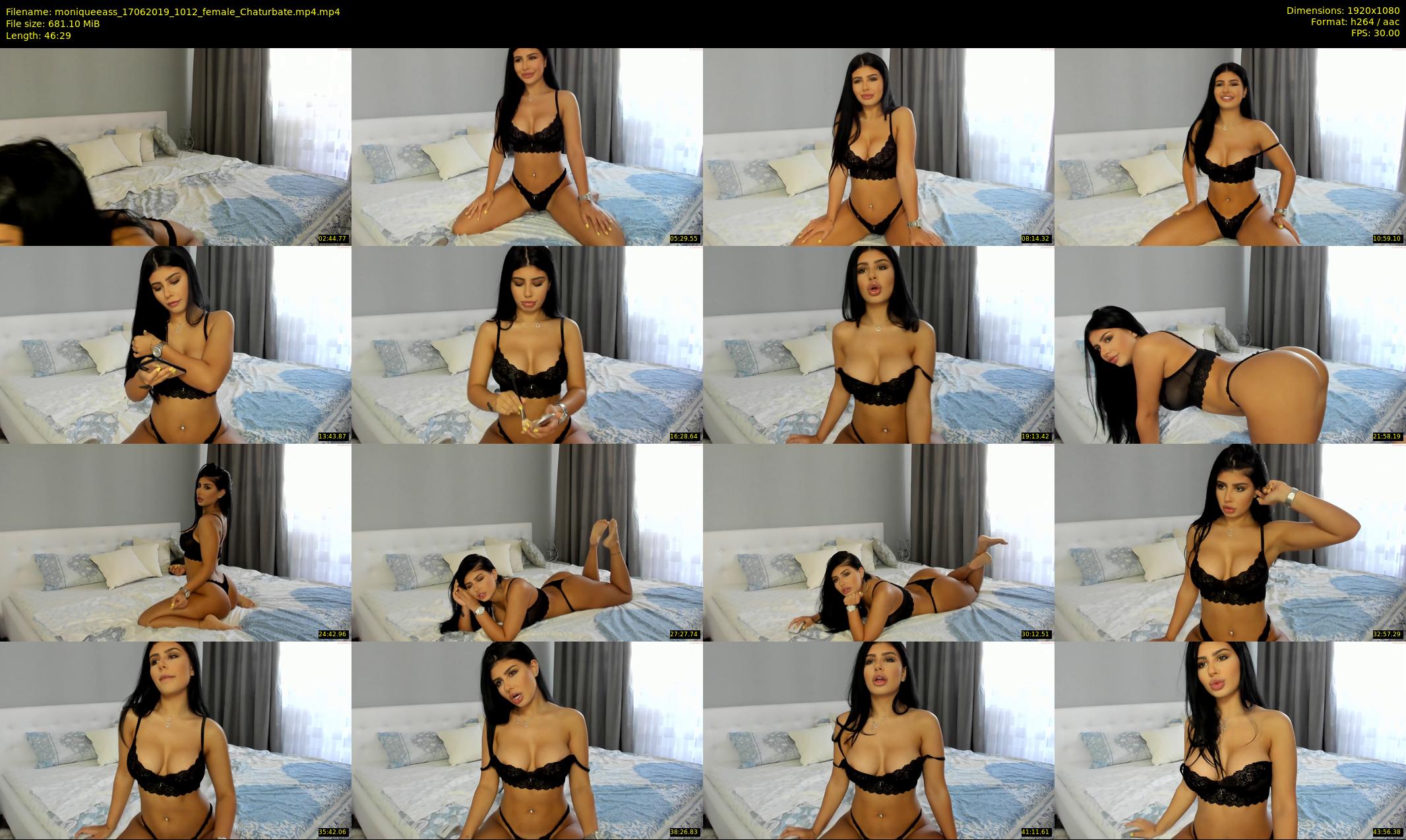 moniqueeass — 47 minute Chaturbate female cam show recording, 1080p, Jun 17, 2019