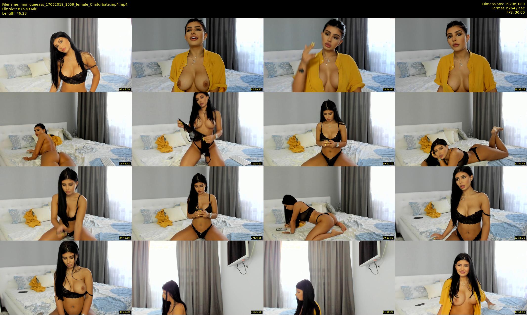moniqueeass — 47 minute Chaturbate female cam show recording, 1080p, Jun 17, 2019