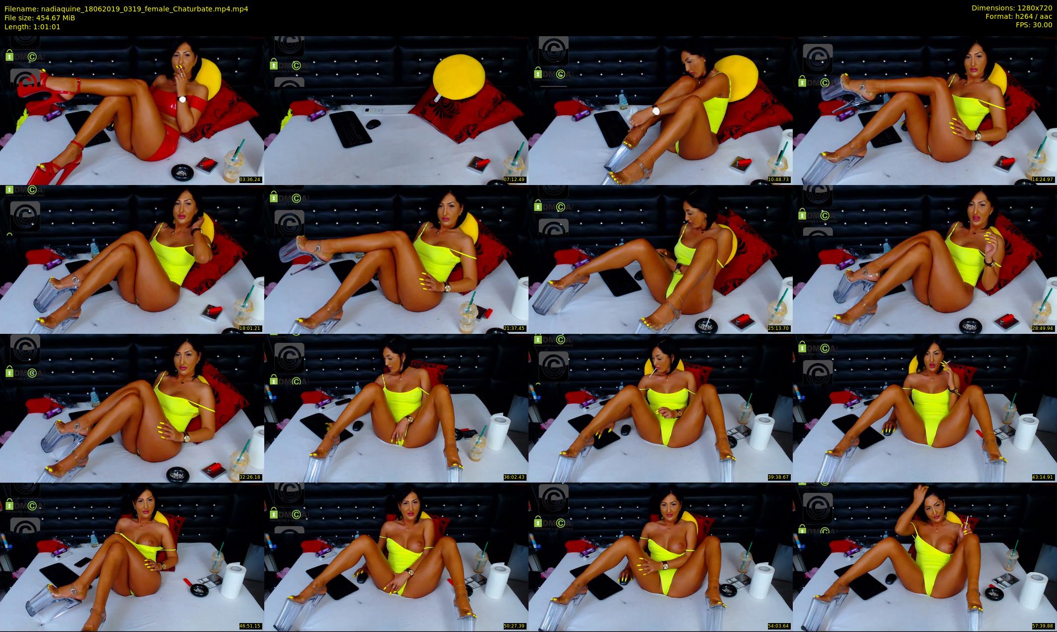nadiaquine — 62 minute Chaturbate female cam show recording, 720p, Jun 18, 2019