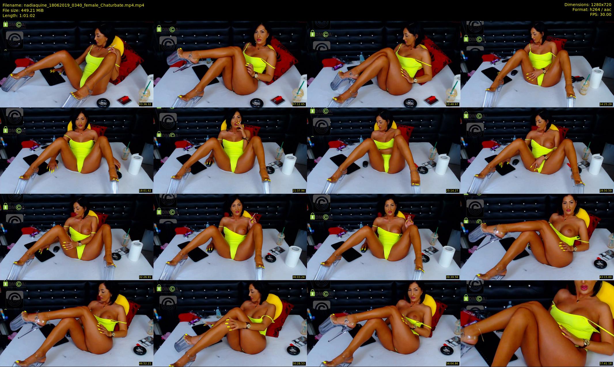 nadiaquine — 62 minute Chaturbate female cam show recording, 720p, Jun 18, 2019