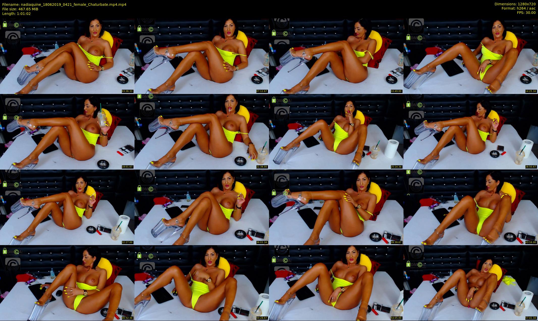 nadiaquine — 62 minute Chaturbate female cam show recording, 720p, Jun 18, 2019
