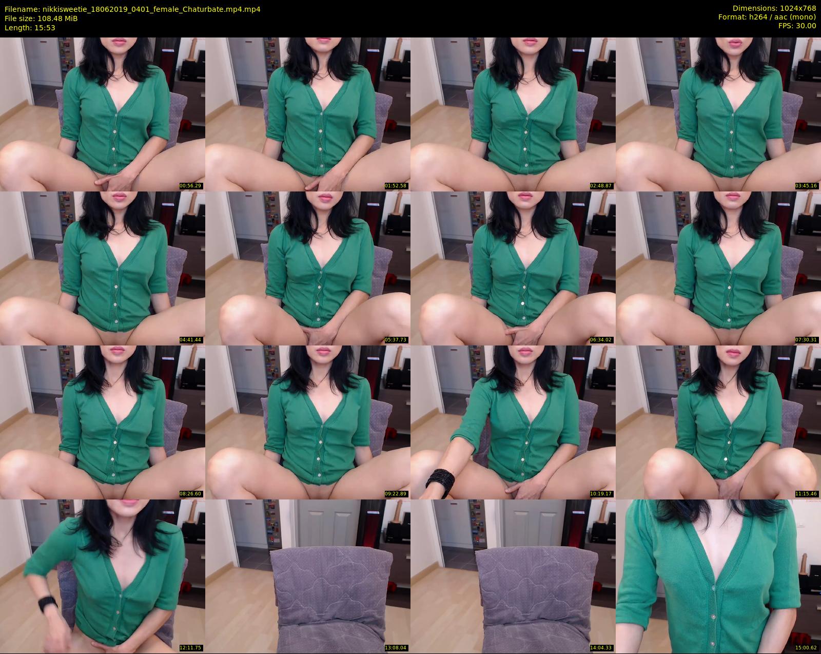 nikkisweetie — 16 minute Chaturbate female cam show recording, 720p, Jun 18, 2019