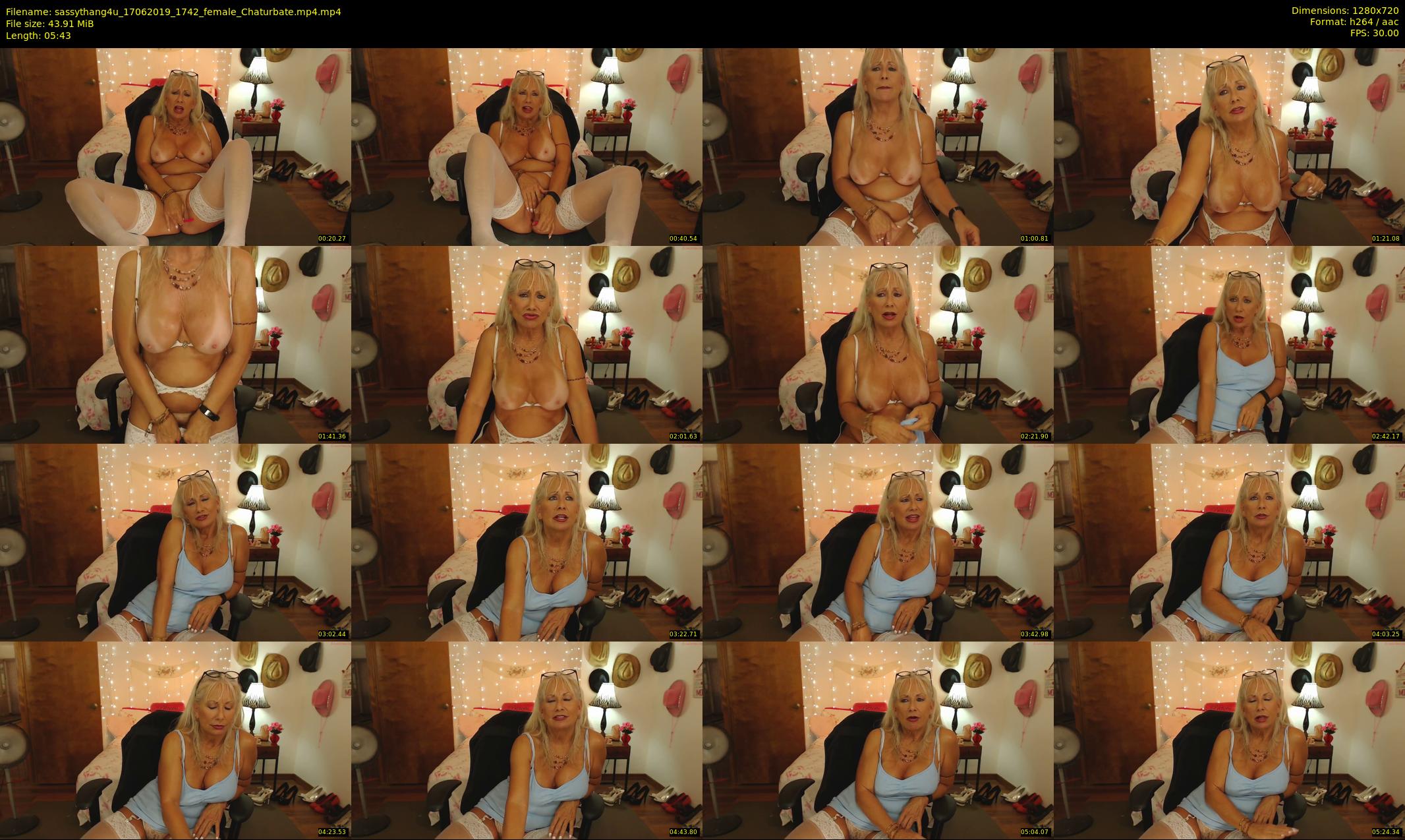 sassythang4u — 6 minute Chaturbate female cam show recording, 720p, Jun 17, 2019