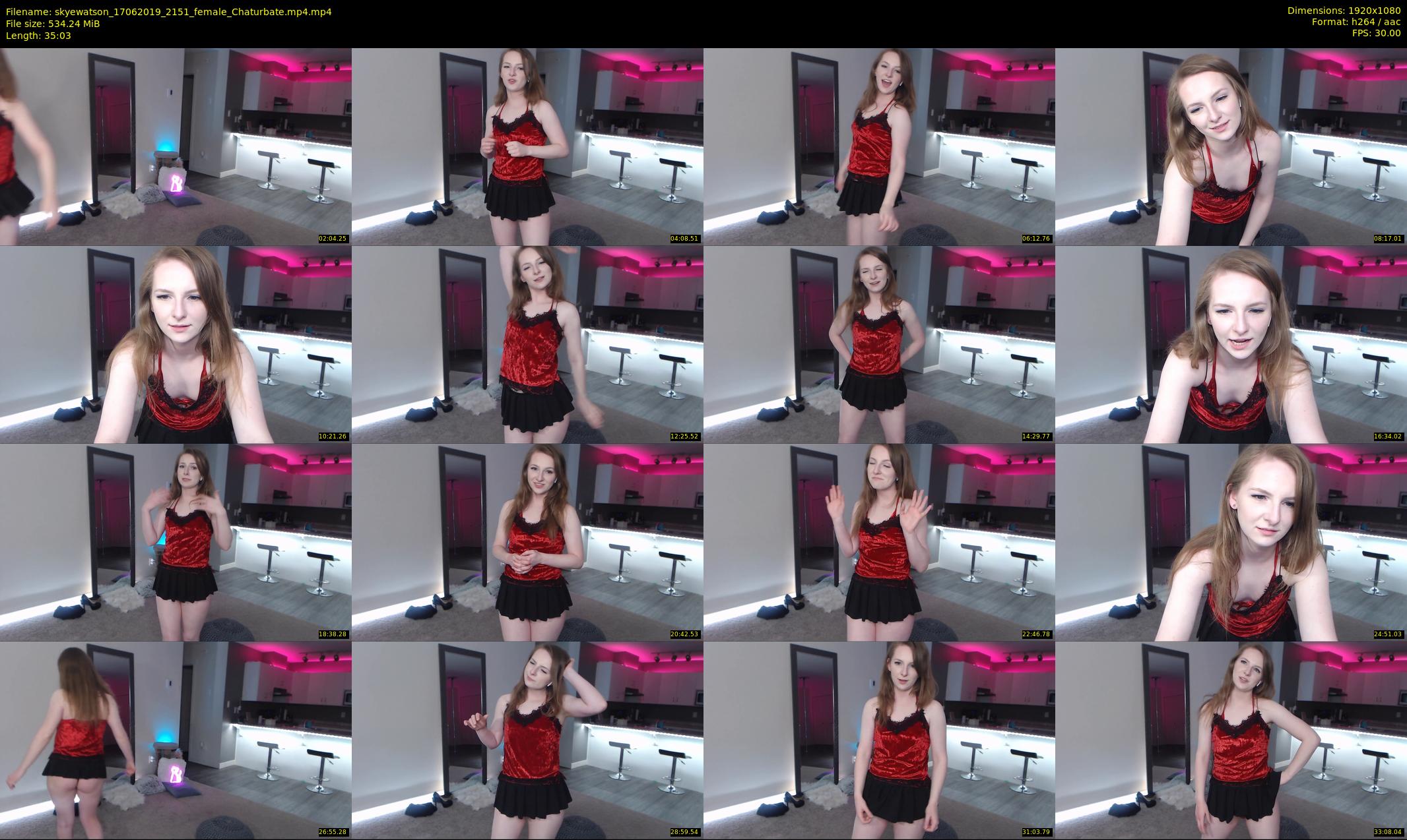 skyewatson — 36 minute Chaturbate female cam show recording, 1080p, Jun 17, 2019