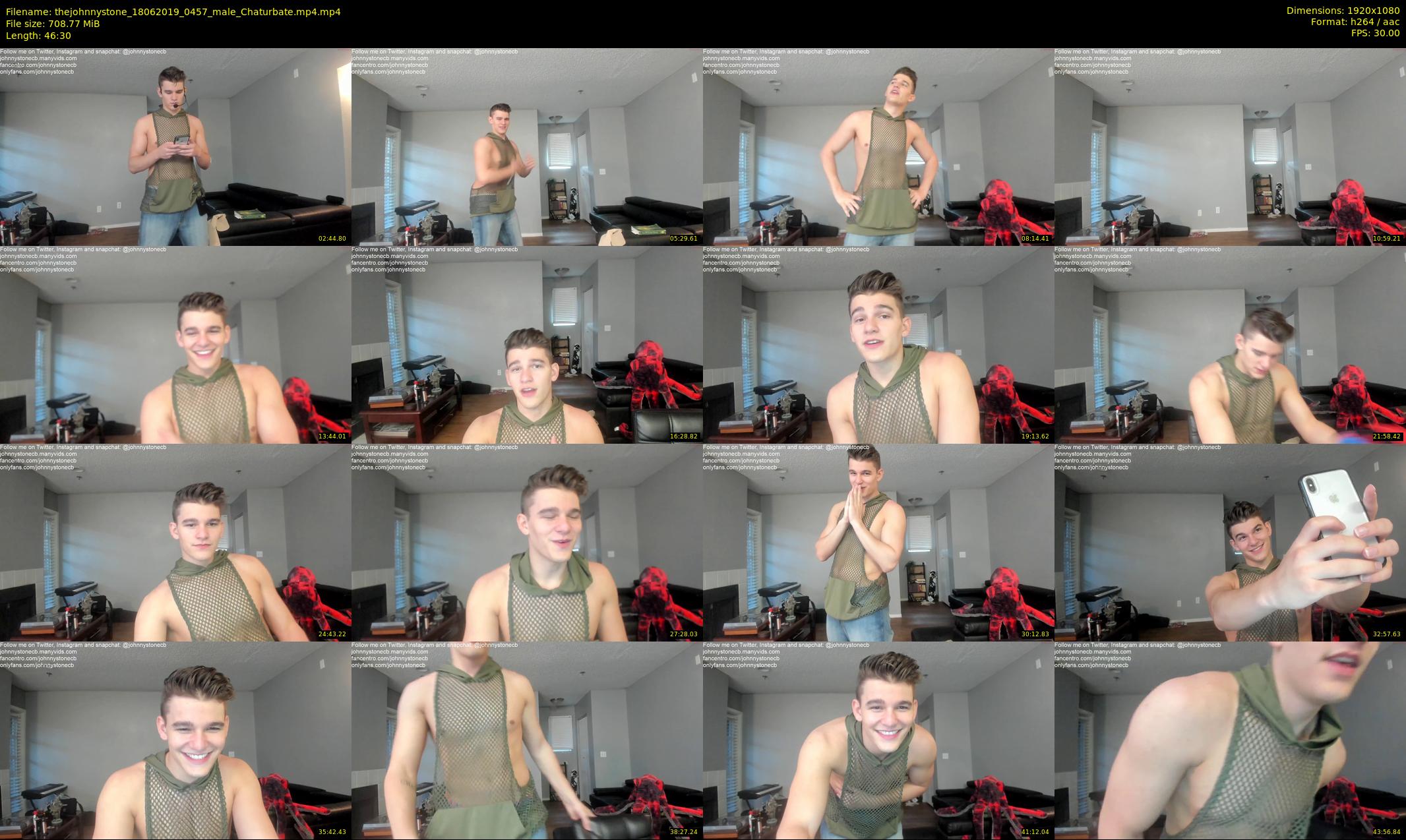 thejohnnystone — 47 minute Chaturbate male cam show recording, 1080p, Jun 18, 2019
