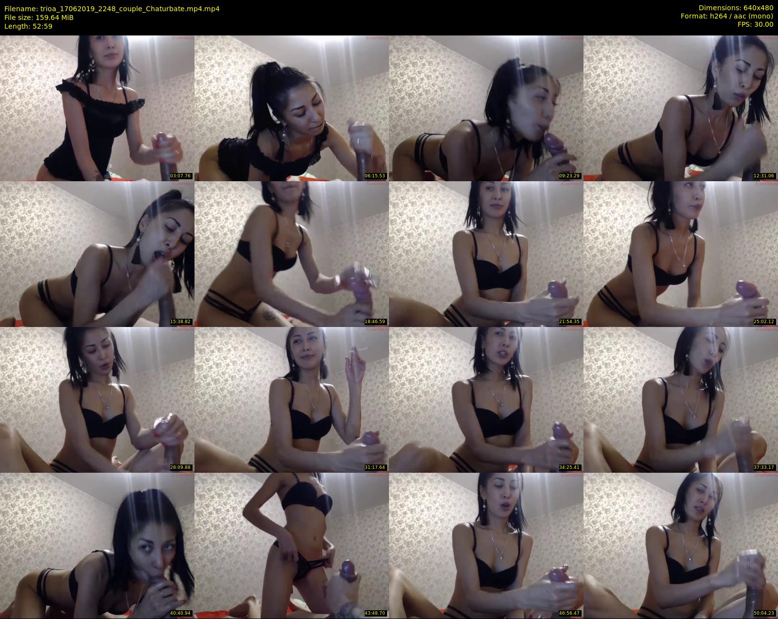 trioa — 53 minute Chaturbate couple cam show recording, 480p, Jun 17, 2019
