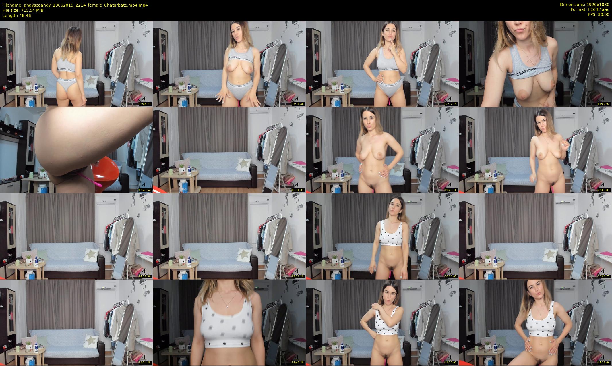 anayscaandy — 47 minute Chaturbate female cam show recording, 1080p, Jun 18, 2019