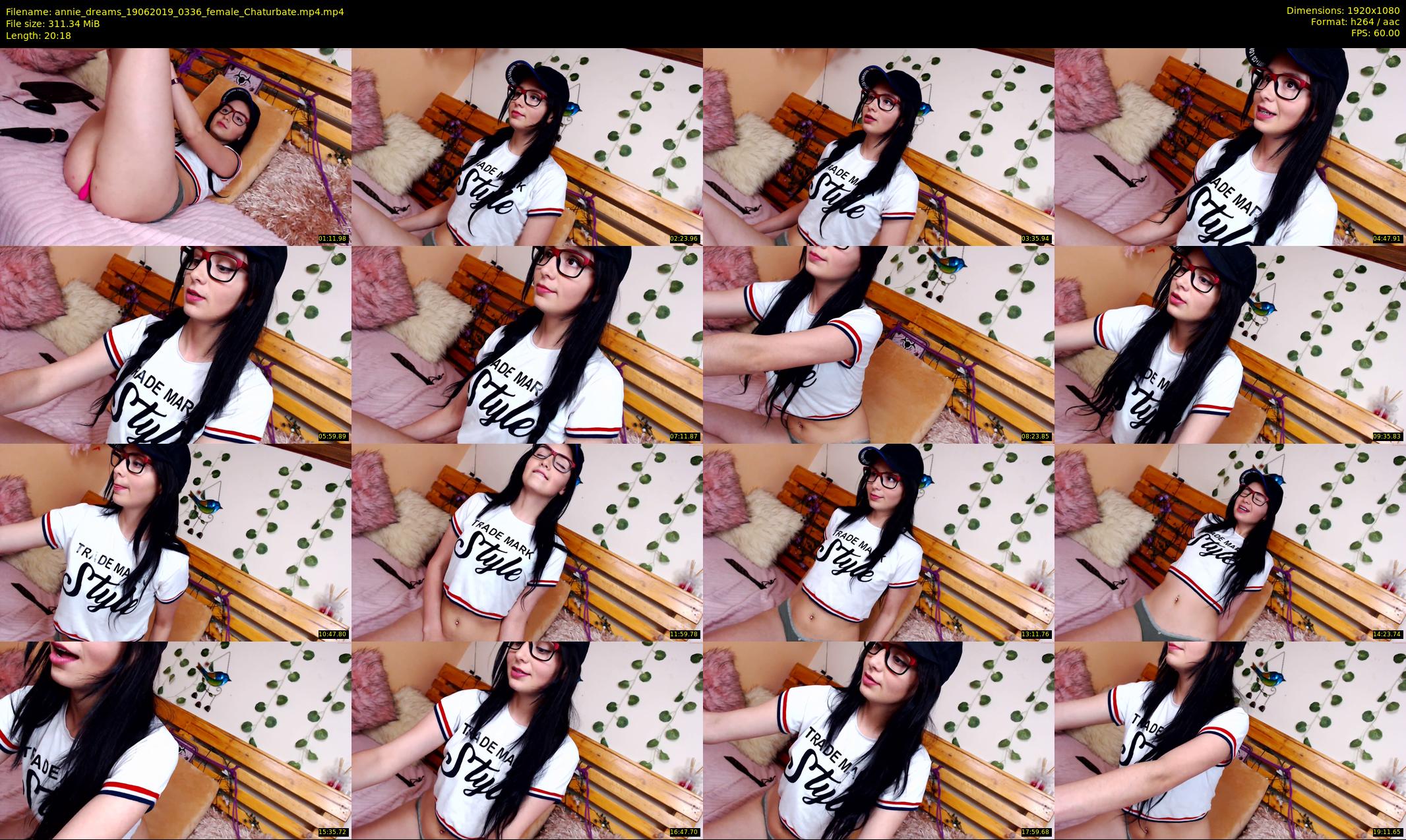 annie_dreams — 21 minute Chaturbate female cam show recording, 1080p, Jun 19, 2019
