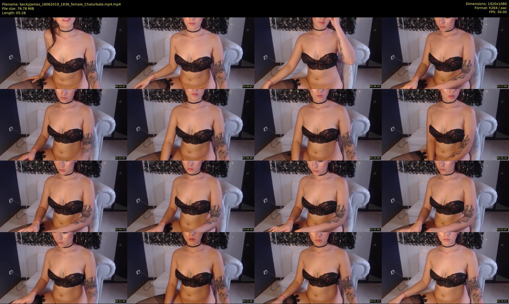 beckyjames — 6 minute Chaturbate female cam show recording, 1080p, Jun 18, 2019