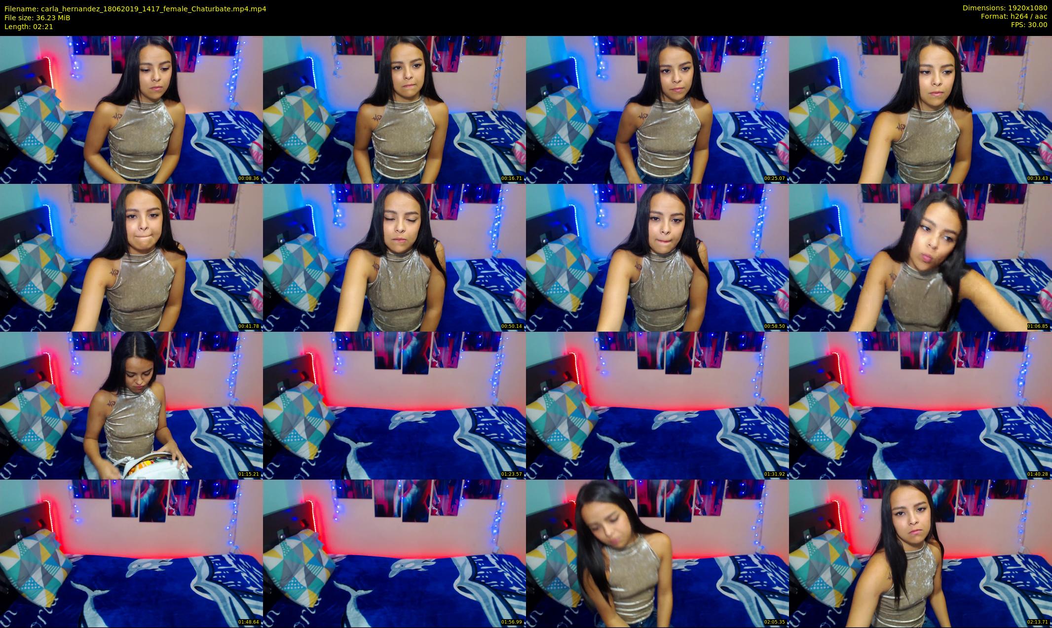 carla_hernandez — 3 minute Chaturbate female cam show recording, 1080p, Jun 18, 2019