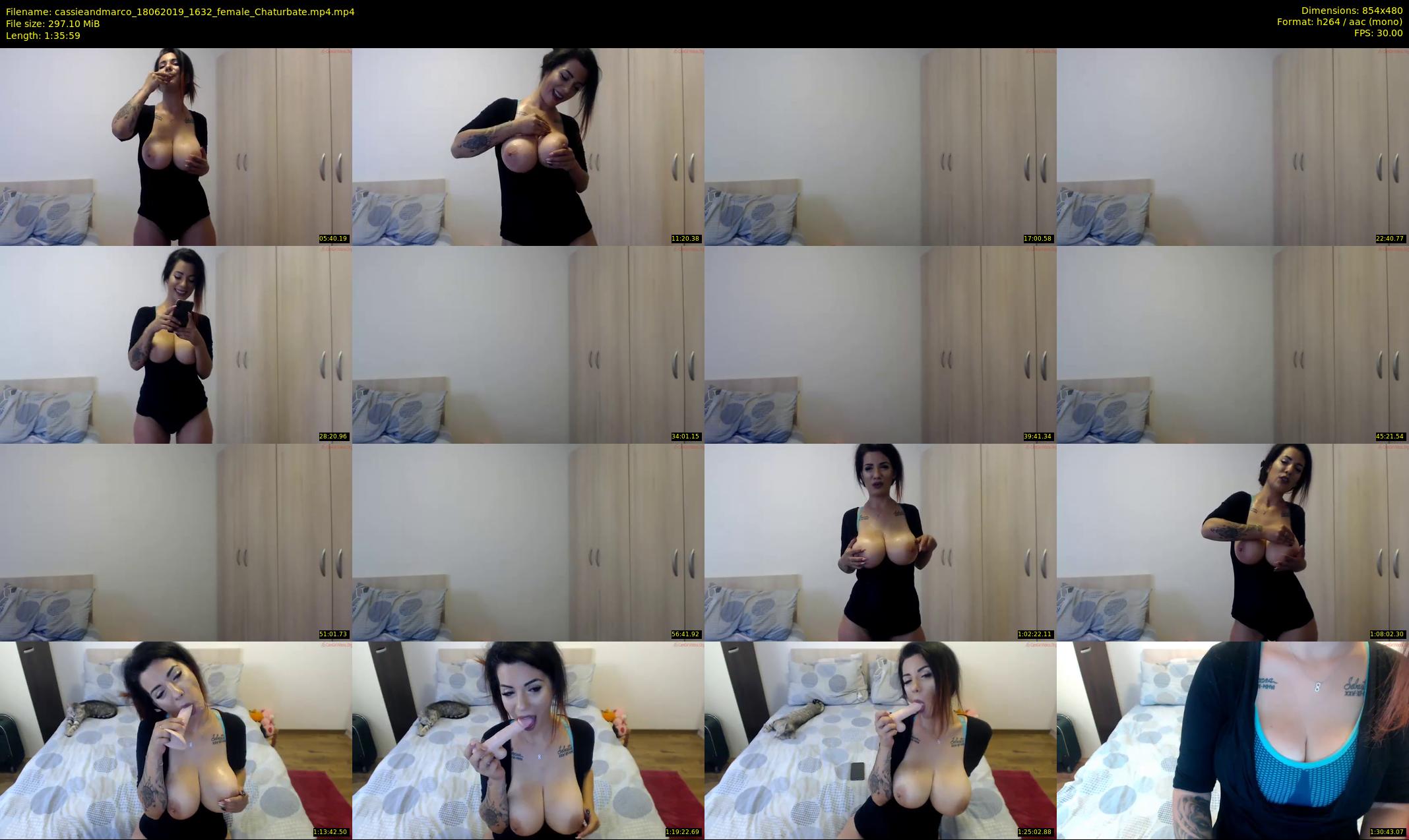 cassieandmarco — 96 minute Chaturbate female cam show recording, 480p, Jun 18, 2019