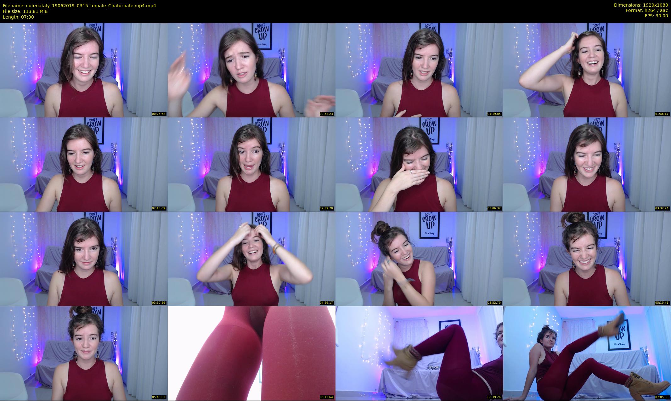 cutenataly — 8 minute Chaturbate female cam show recording, 1080p, Jun 19, 2019