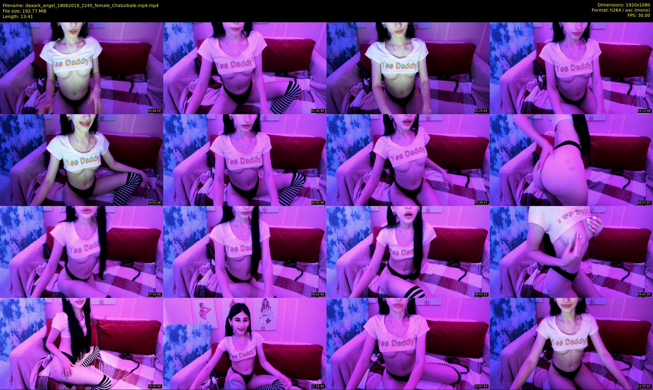daaark_angel — 14 minute Chaturbate female cam show recording, 1080p, Jun 18, 2019