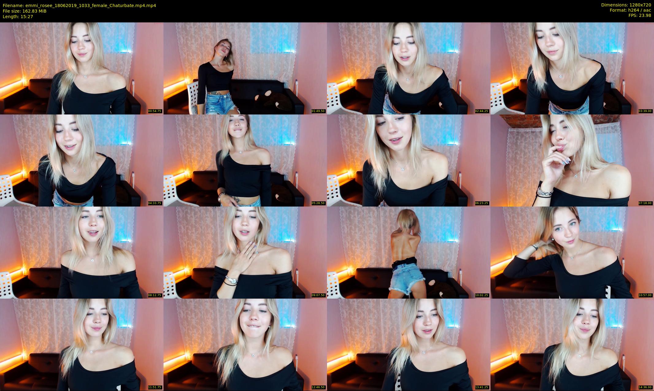emmi_rosee — 16 minute Chaturbate female cam show recording, 720p, Jun 18, 2019