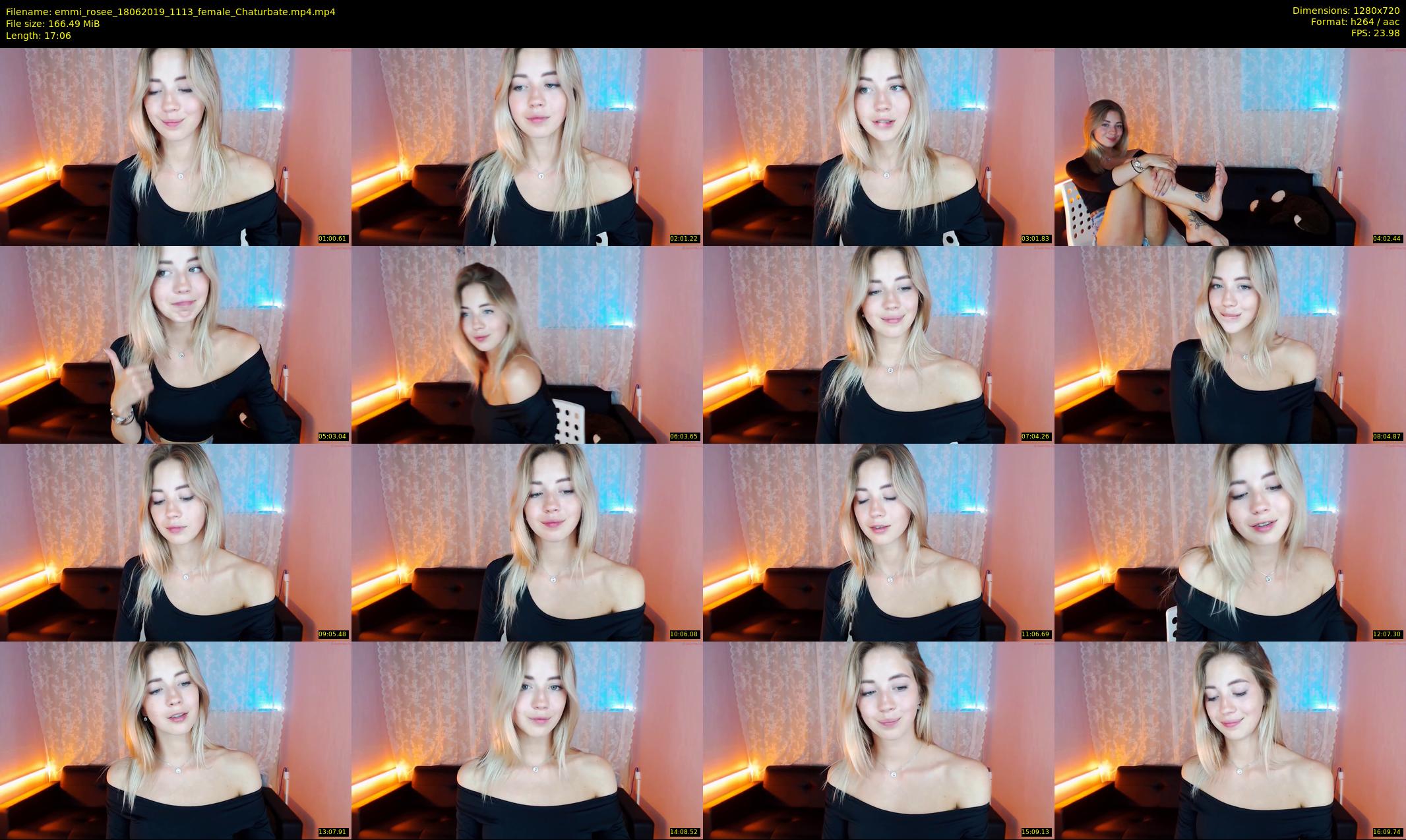 emmi_rosee — 18 minute Chaturbate female cam show recording, 720p, Jun 18, 2019