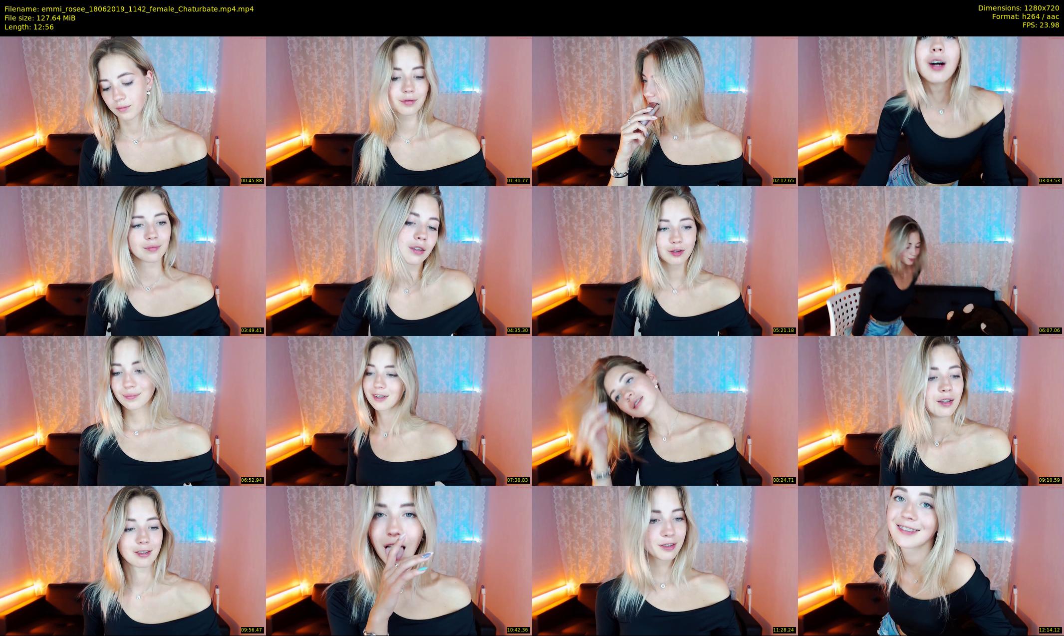 emmi_rosee — 13 minute Chaturbate female cam show recording, 720p, Jun 18, 2019