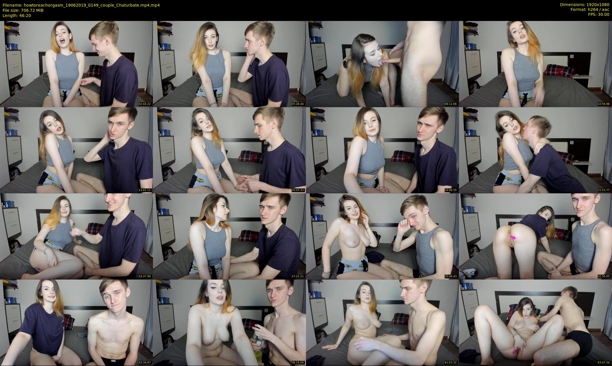 howtoreachorgasm — 47 minute Chaturbate couple cam show recording, 1080p, Jun 19, 2019