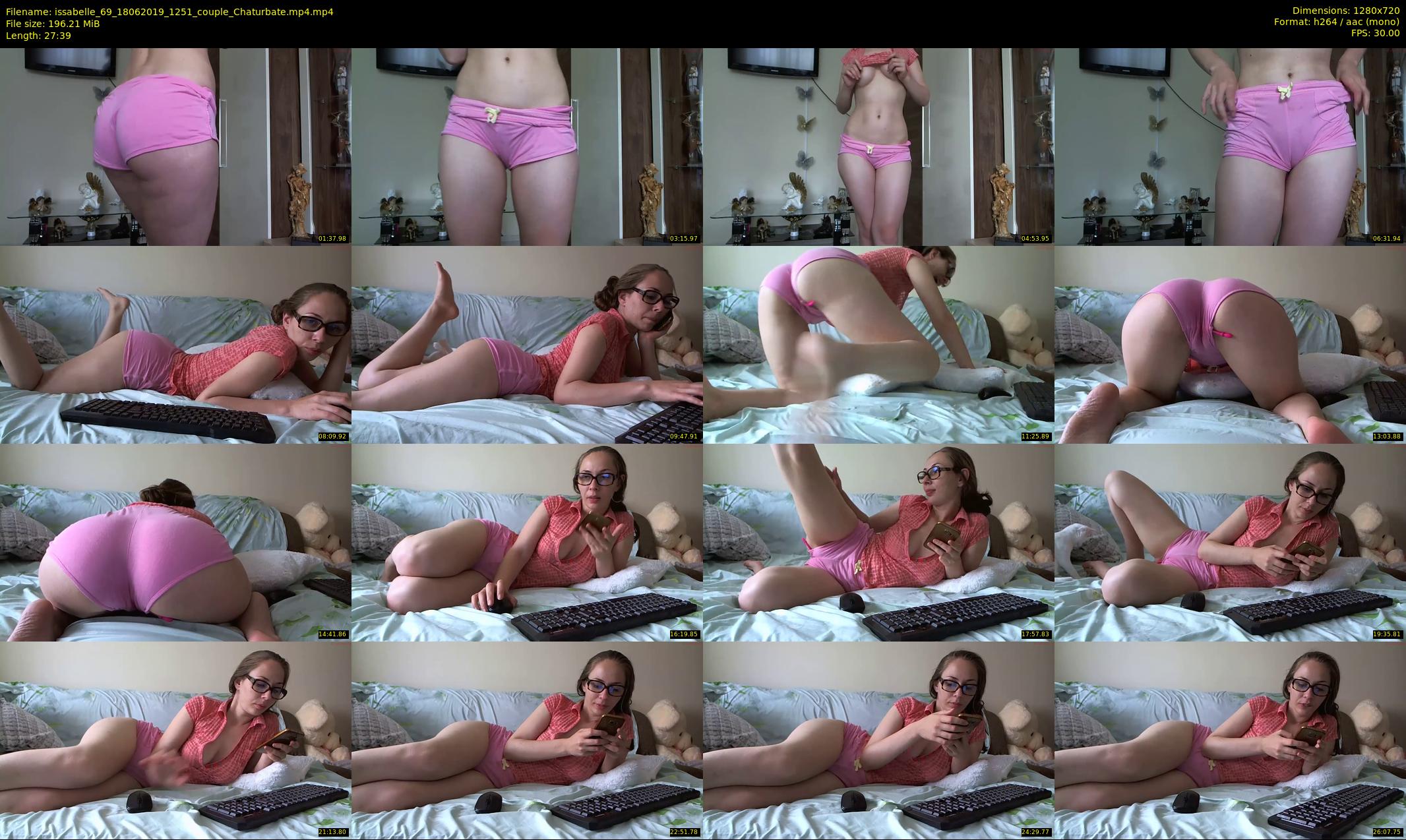 issabelle_69 — 28 minute Chaturbate couple cam show recording, 720p, Jun 18, 2019
