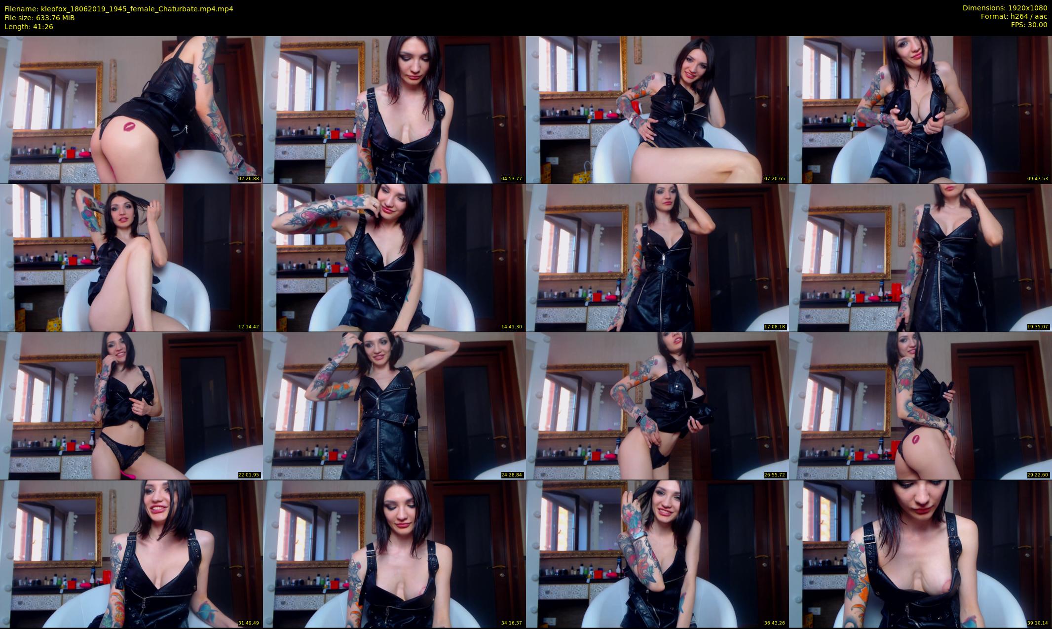 kleofox — 42 minute Chaturbate female cam show recording, 1080p, Jun 18, 2019