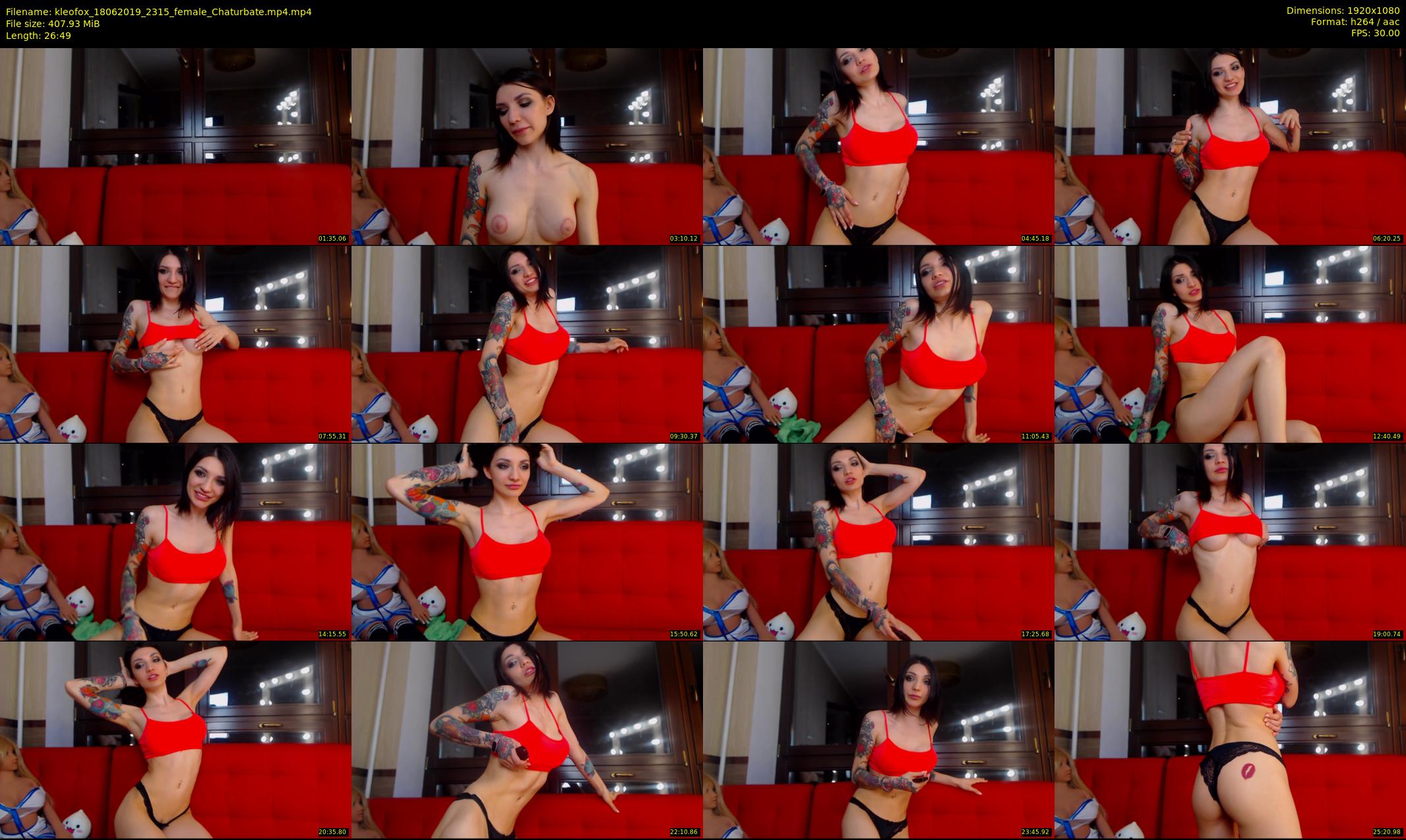 kleofox — 27 minute Chaturbate female cam show recording, 1080p, Jun 18, 2019