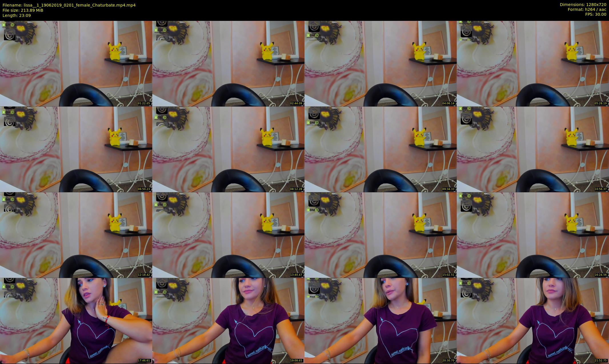 lissa__1 — 24 minute Chaturbate female cam show recording, 720p, Jun 19, 2019