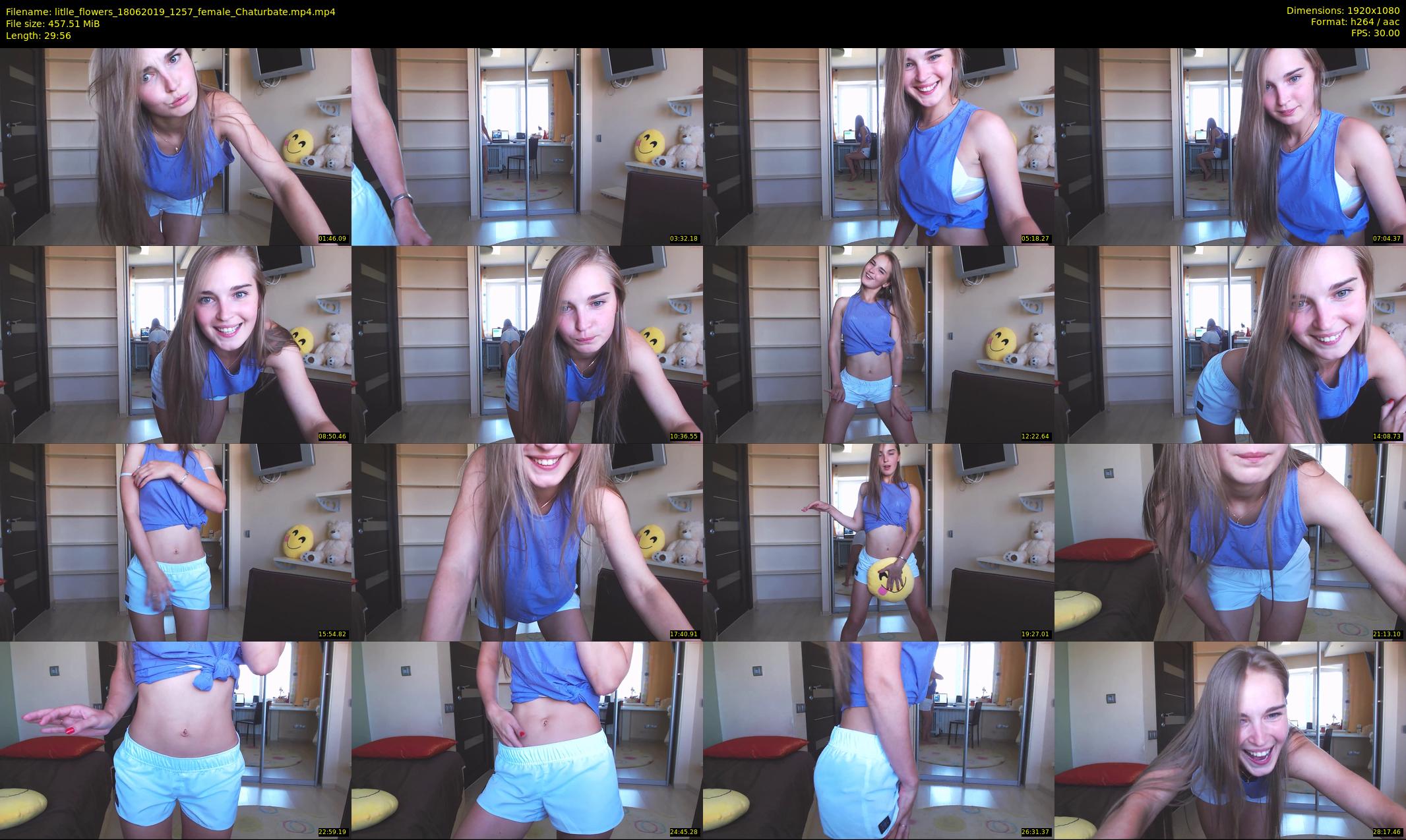 litlle_flowers — 30 minute Chaturbate female cam show recording, 1080p, Jun 18, 2019