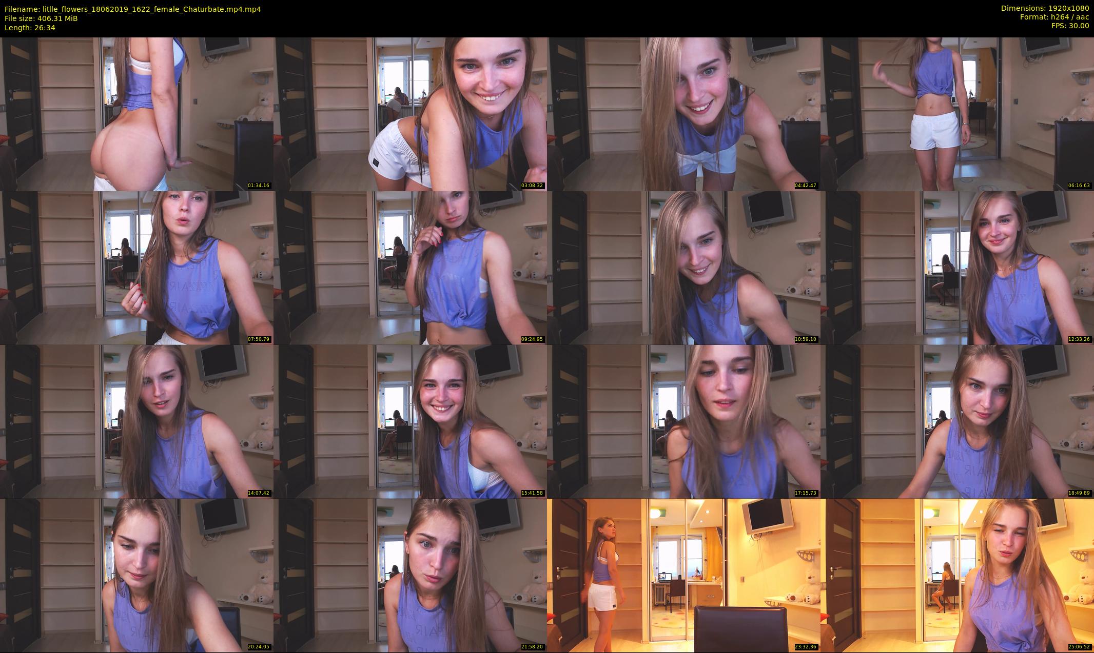 litlle_flowers — 27 minute Chaturbate female cam show recording, 1080p, Jun 18, 2019