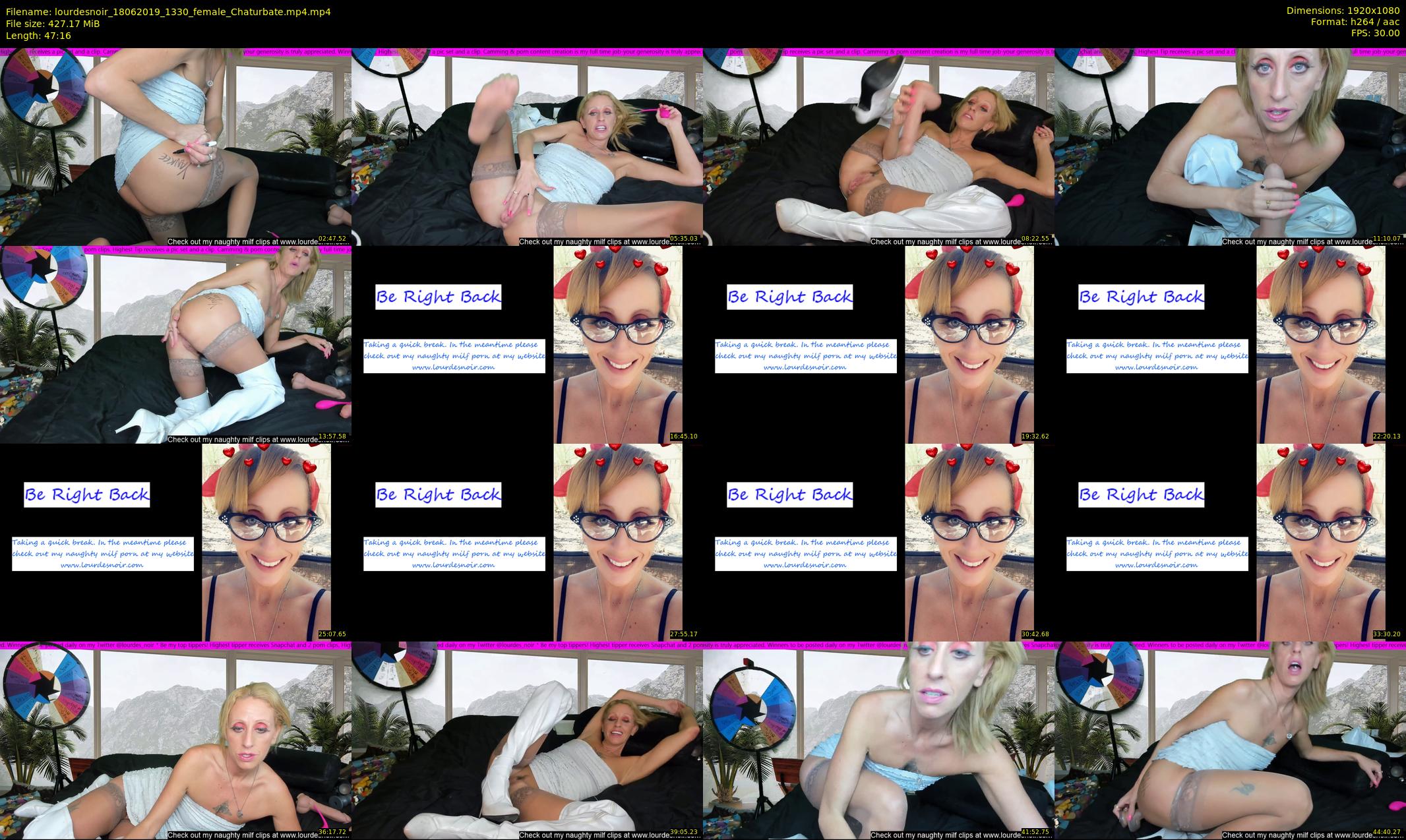 lourdesnoir — 48 minute Chaturbate female cam show recording, 1080p, Jun 18, 2019