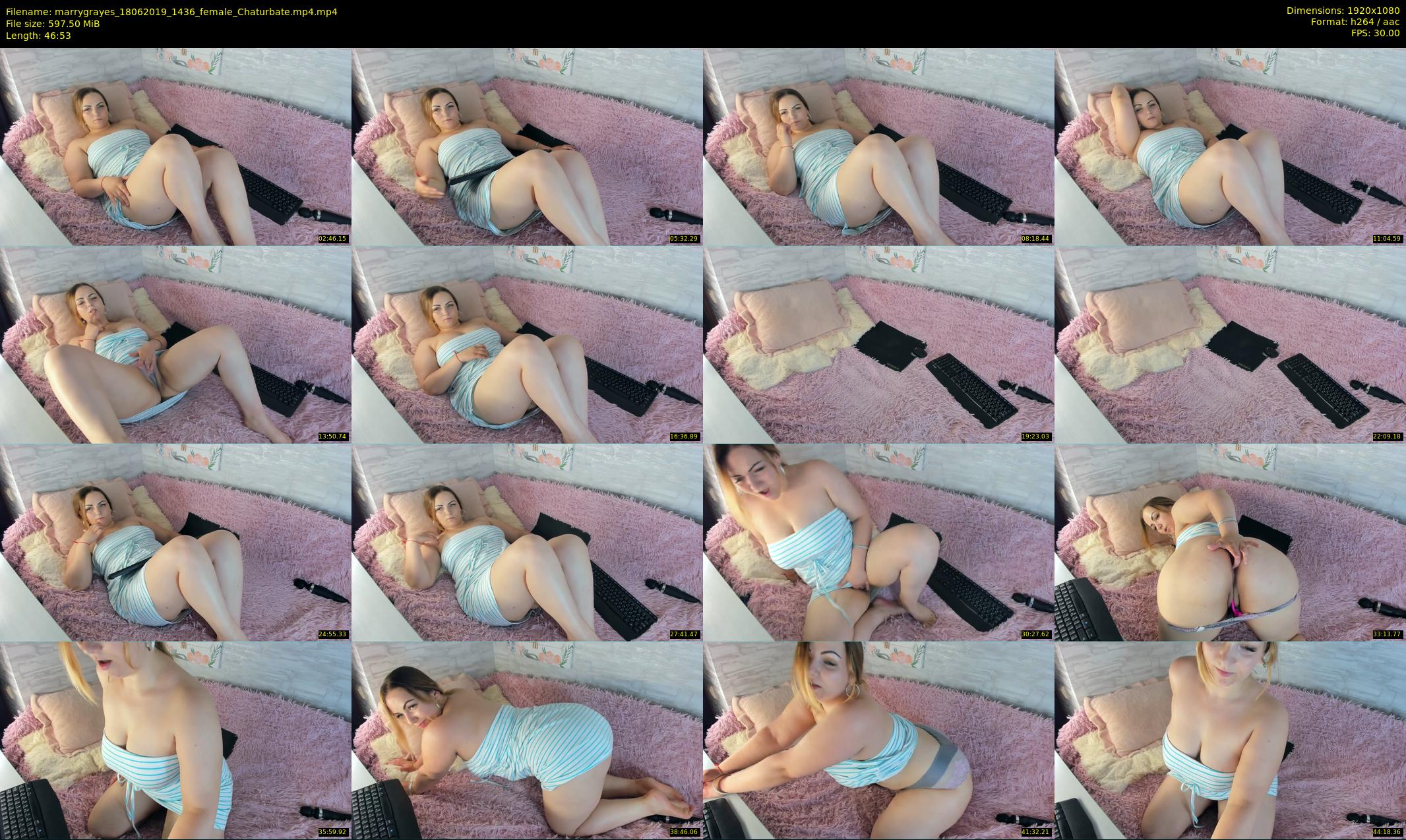 marrygrayes — 47 minute Chaturbate female cam show recording, 1080p, Jun 18, 2019