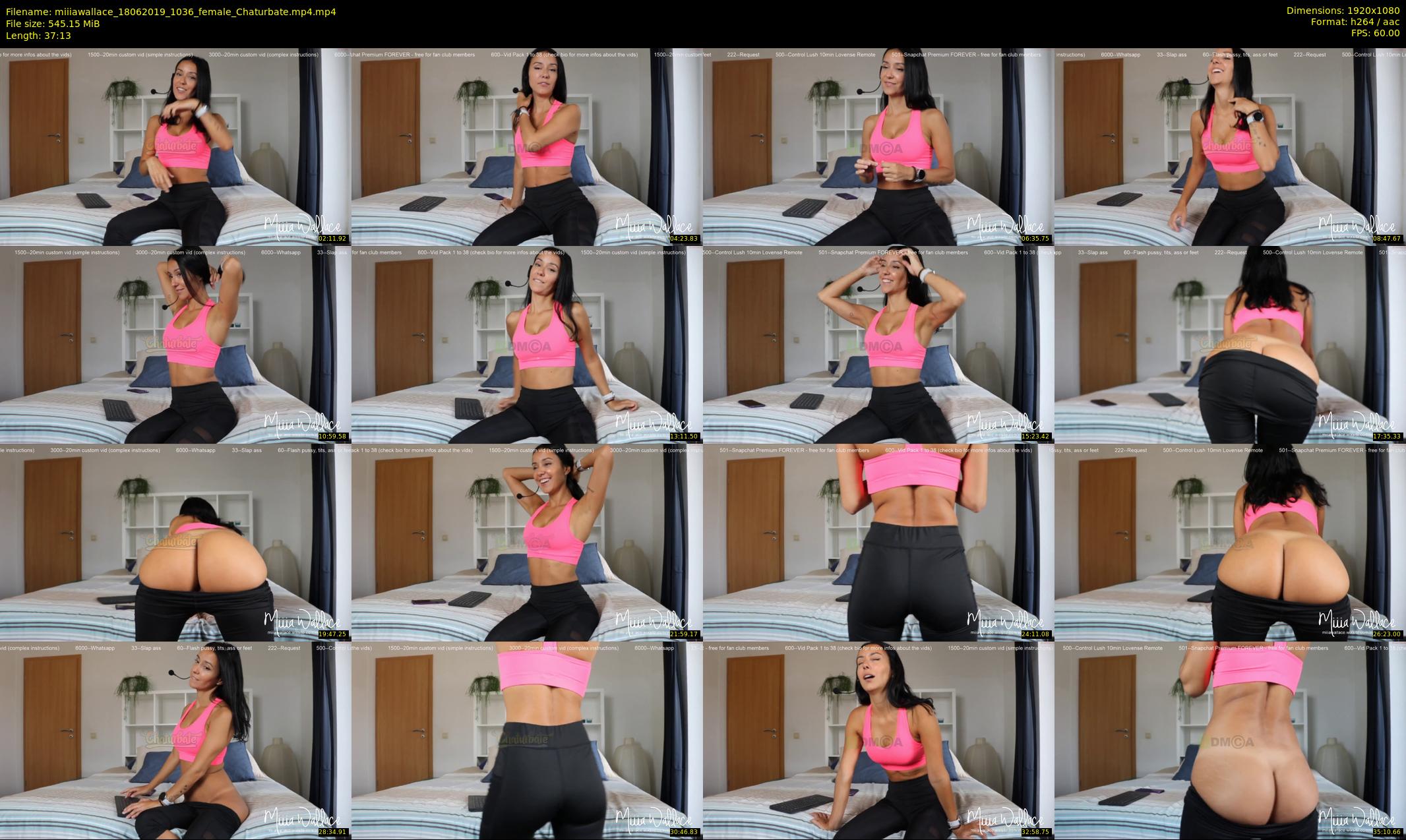miiiawallace — 38 minute Chaturbate female cam show recording, 1080p, Jun 18, 2019