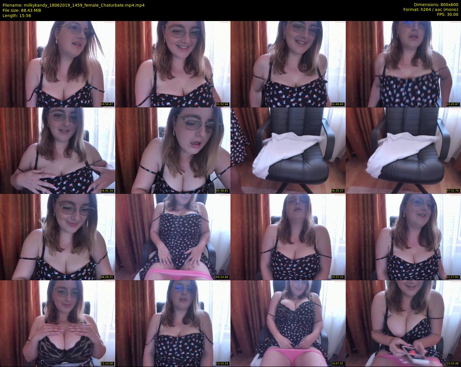 milkykandy — 16 minute Chaturbate female cam show recording, 480p, Jun 18, 2019