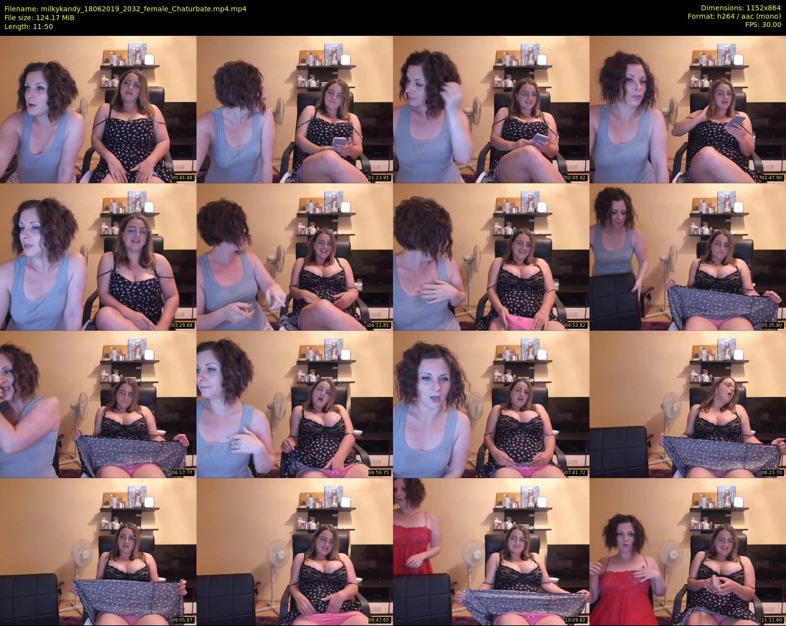 milkykandy — 12 minute Chaturbate female cam show recording, 720p, Jun 18, 2019