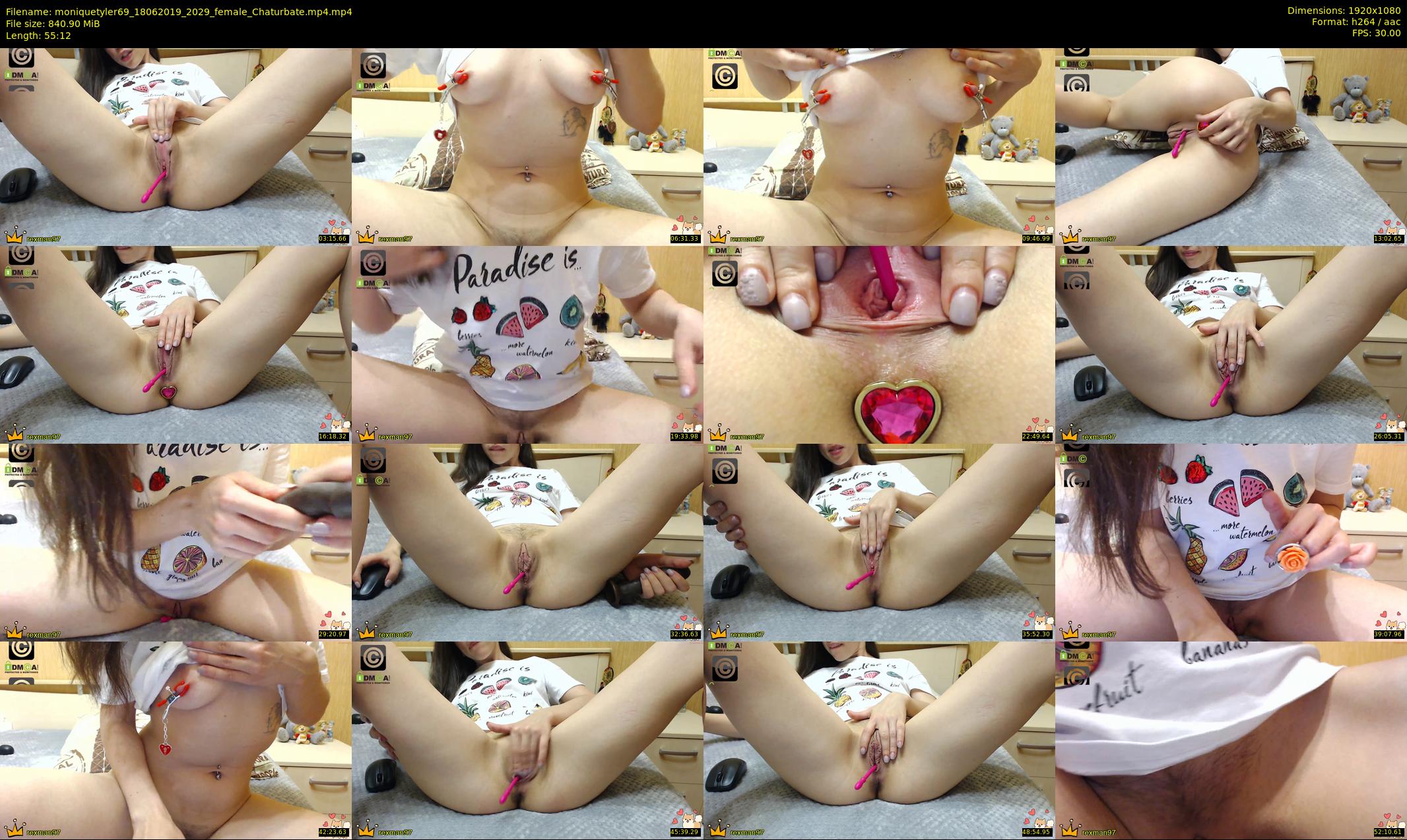 moniquetyler69 — 56 minute Chaturbate female cam show recording, 1080p, Jun 18, 2019