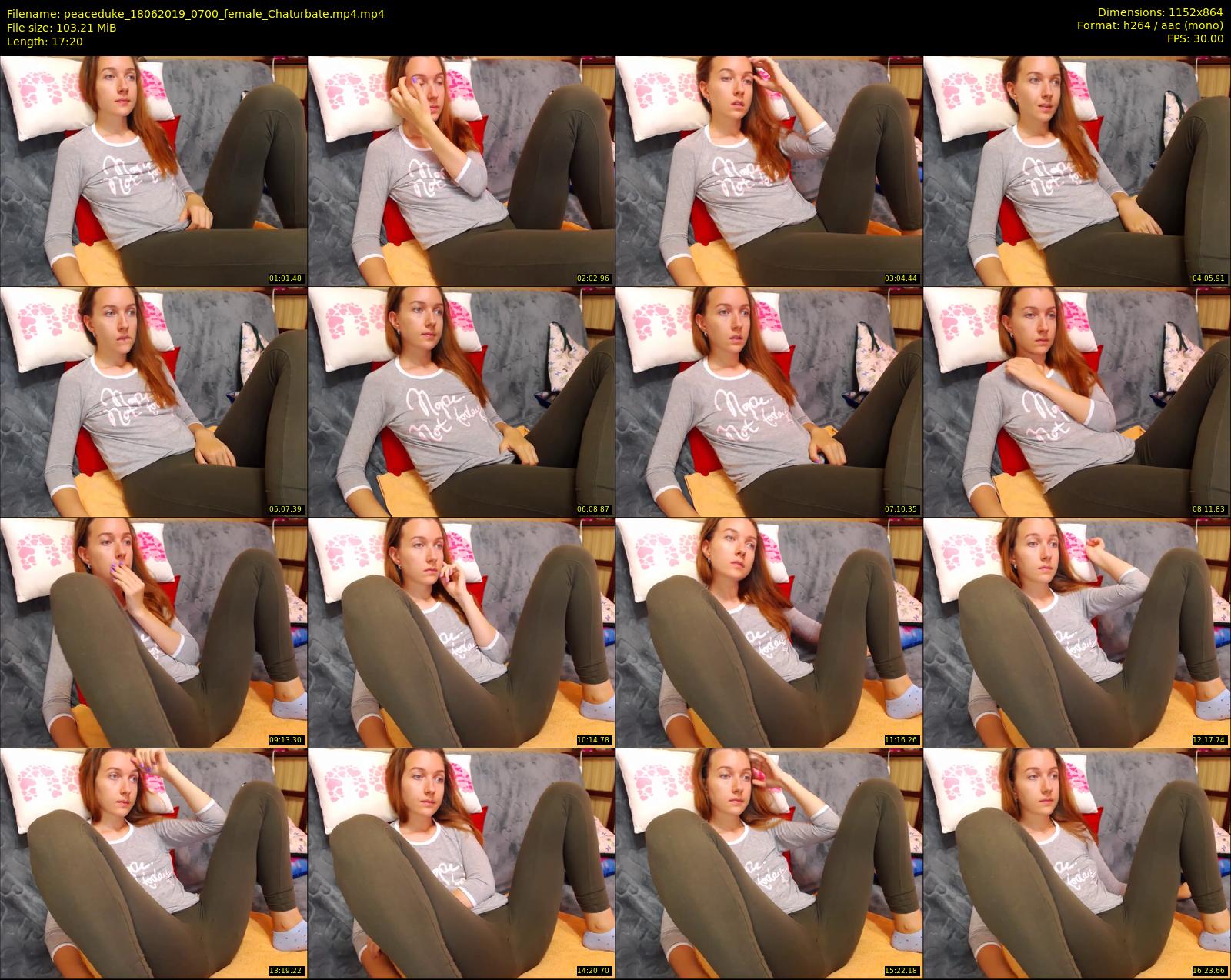 peaceduke — 18 minute Chaturbate female cam show recording, 720p, Jun 18, 2019