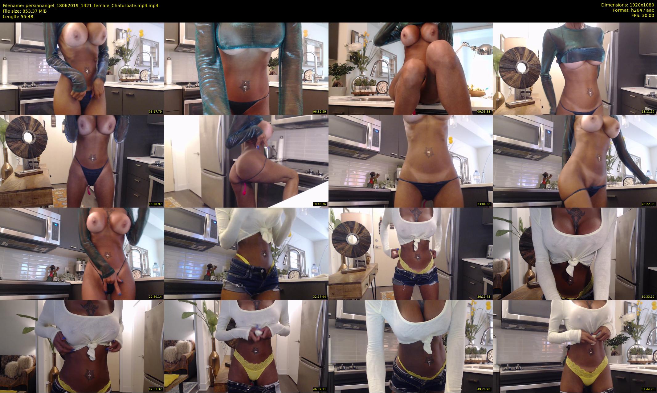 persianangel — 56 minute Chaturbate female cam show recording, 1080p, Jun 18, 2019