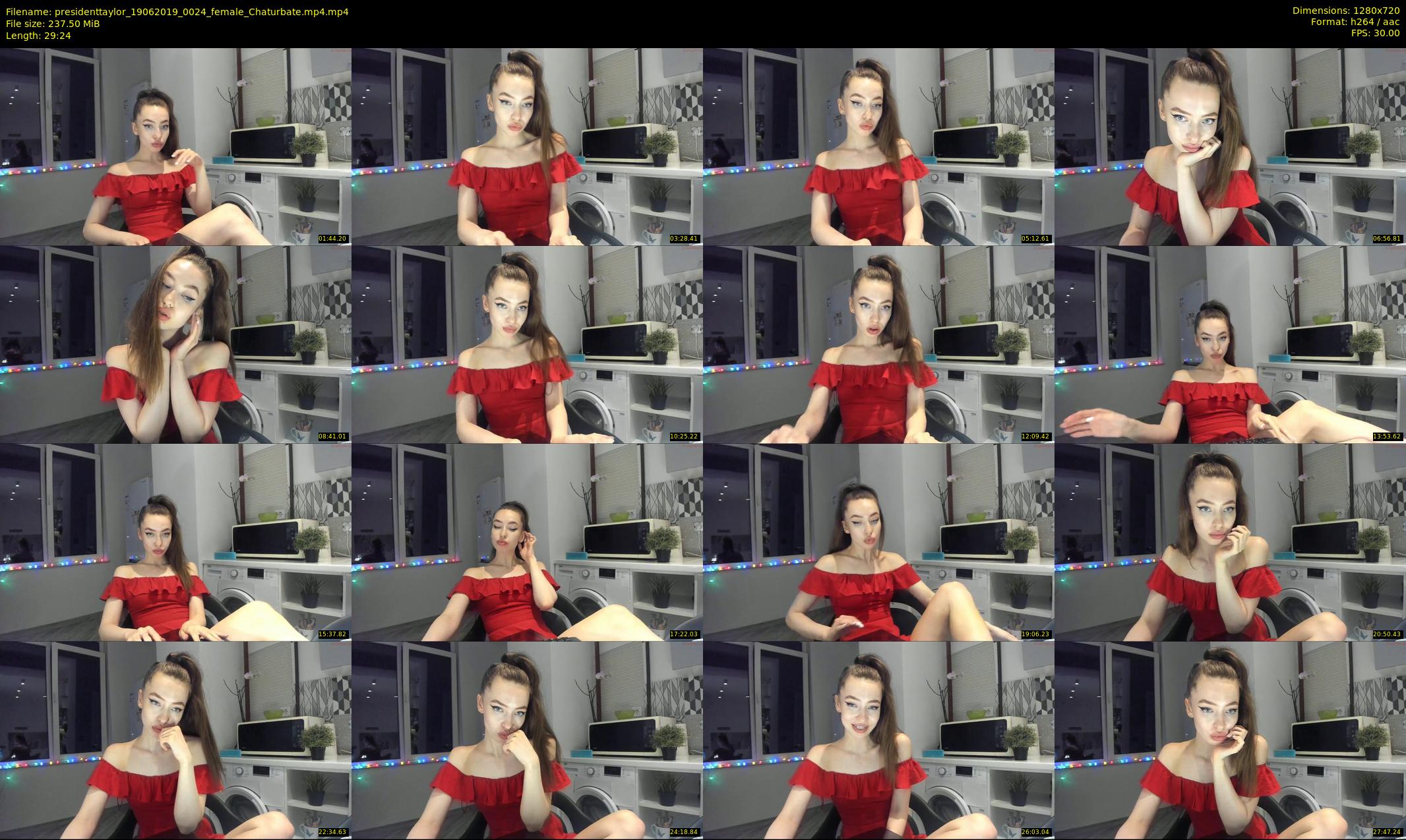 presidenttaylor — 30 minute Chaturbate female cam show recording, 720p, Jun 19, 2019