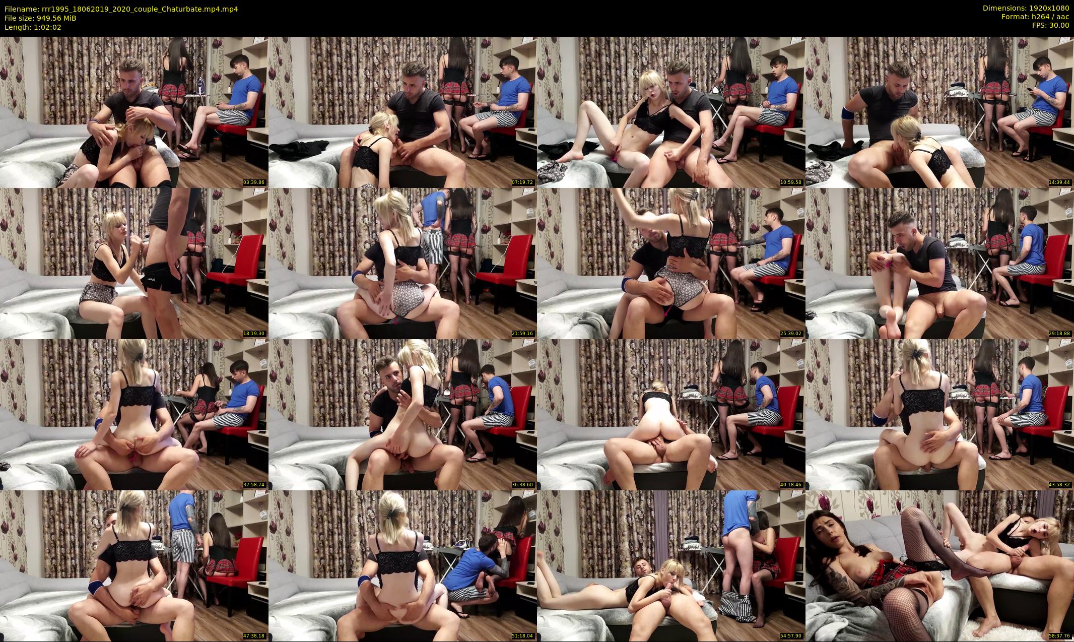 rrr1995 — 63 minute Chaturbate couple cam show recording, 1080p, Jun 18, 2019