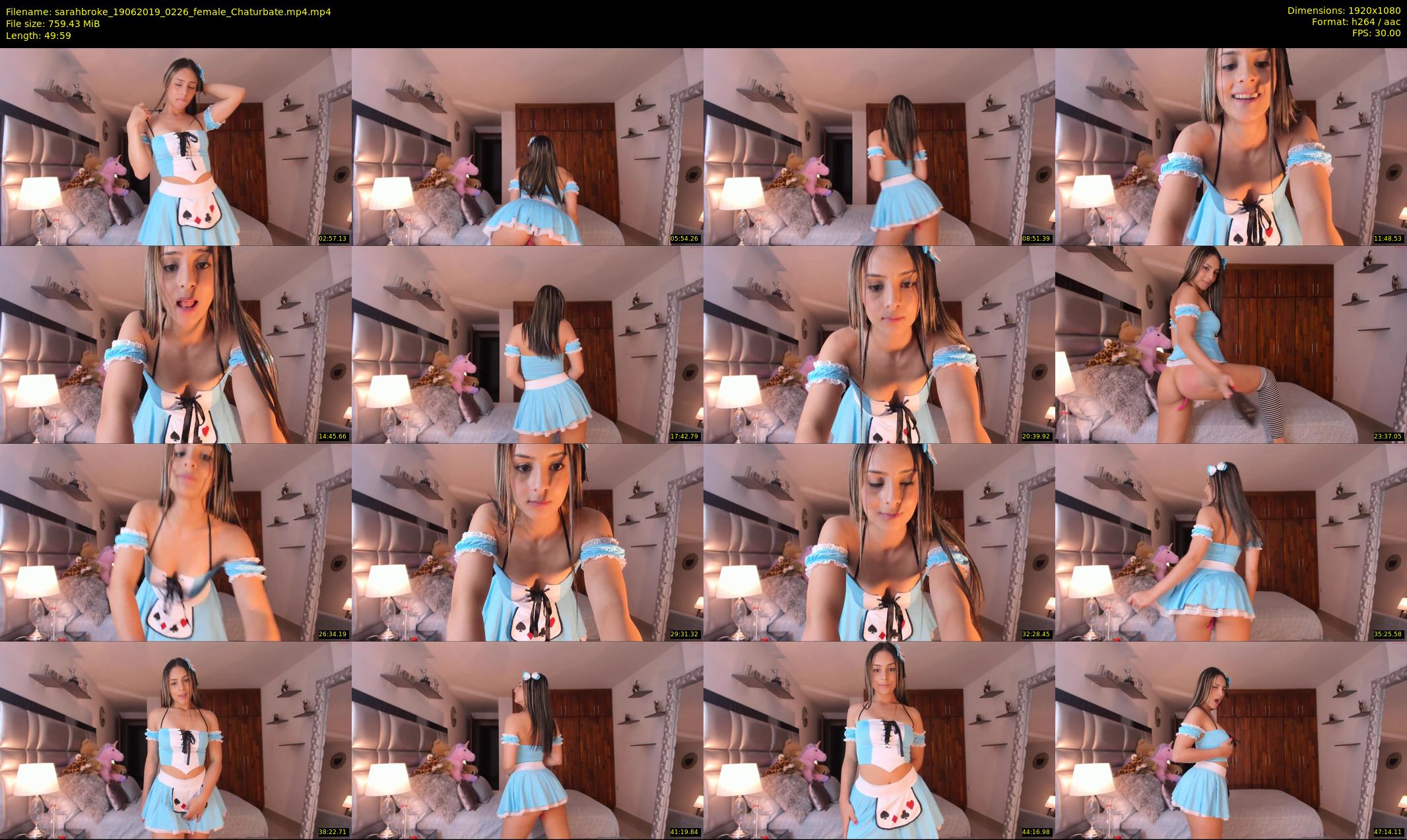 sarahbroke — 50 minute Chaturbate female cam show recording, 1080p, Jun 19, 2019